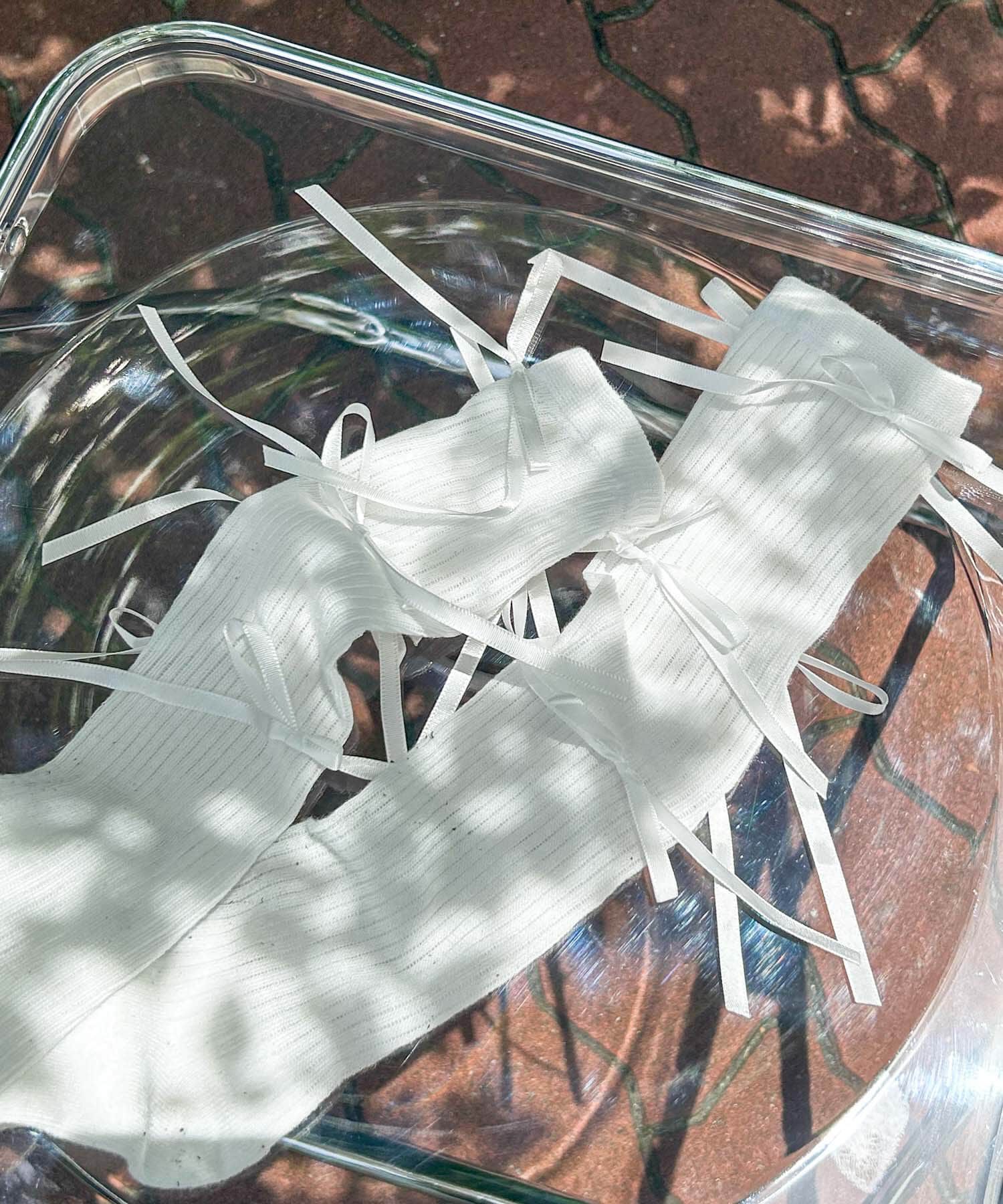 SMELLY「リボンハイソックス」|ソックス|