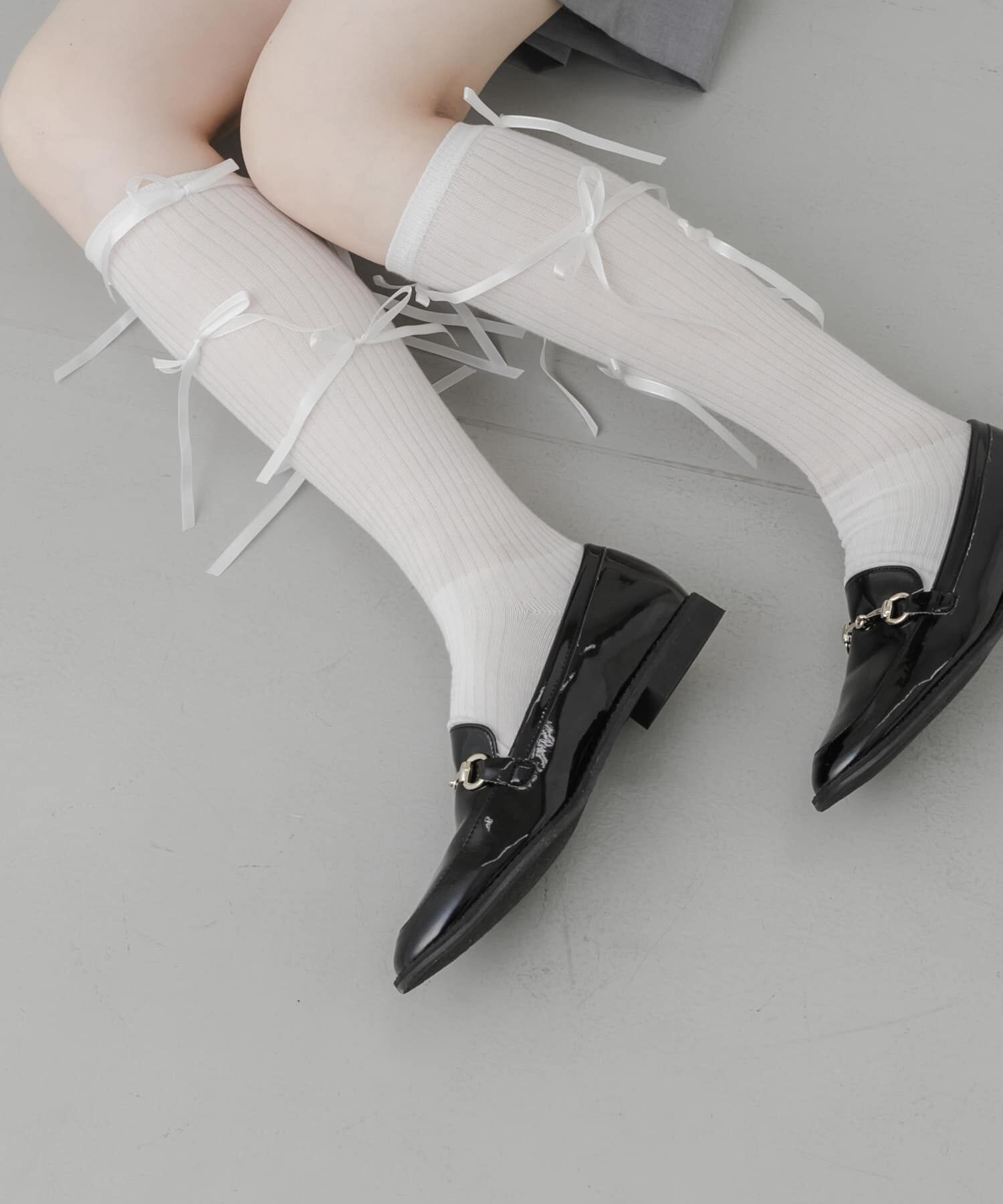 SMELLY「リボンハイソックス」|ソックス|