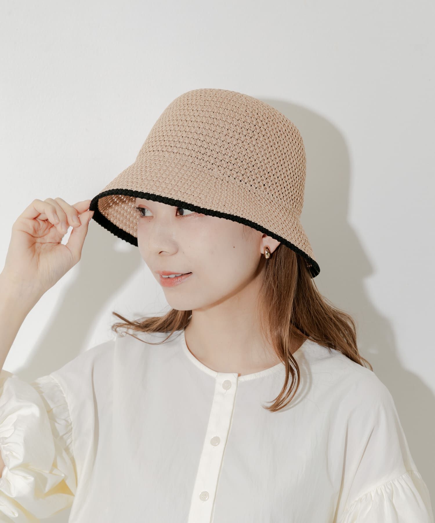 SMELLY「バイカラーシンプルハット」|ハット|