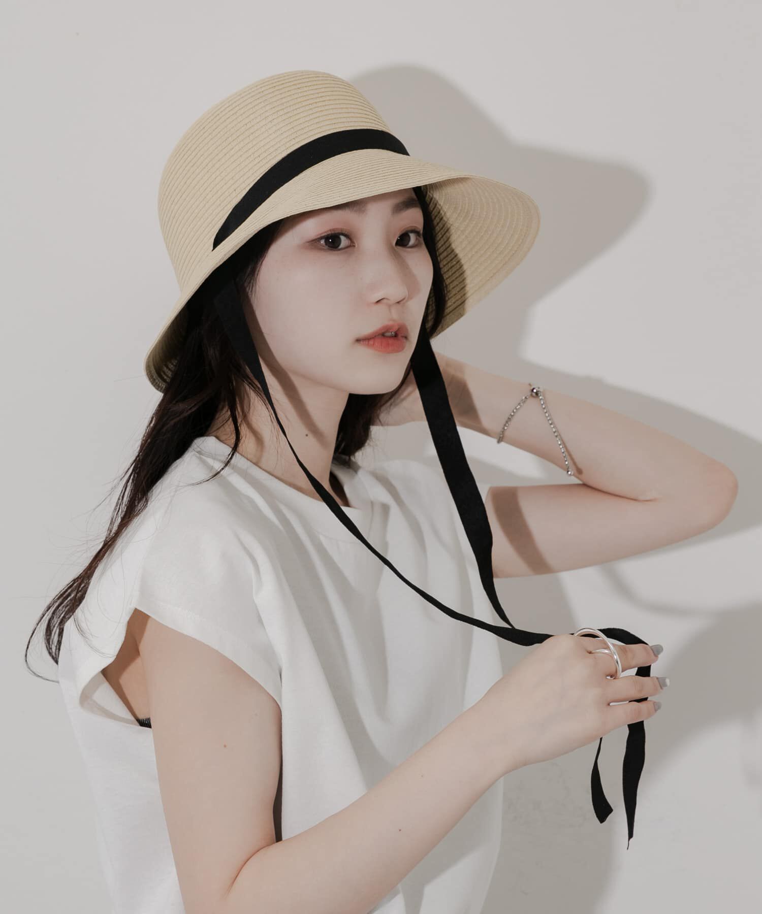 SMELLY「ペーパーリボンハット」|ハット|