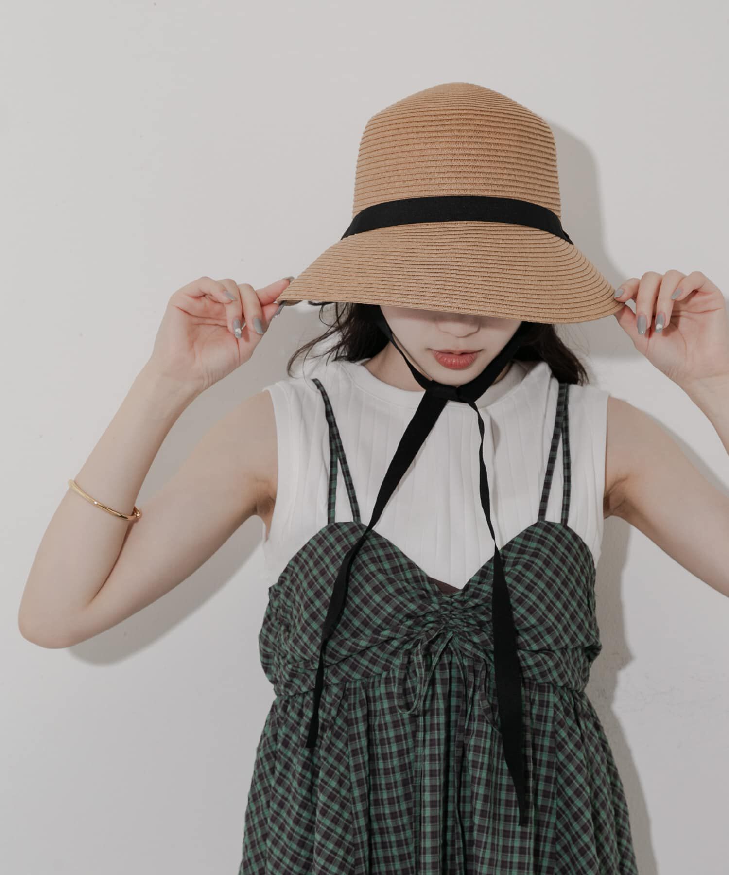 SMELLY「ペーパーリボンハット」|ハット|