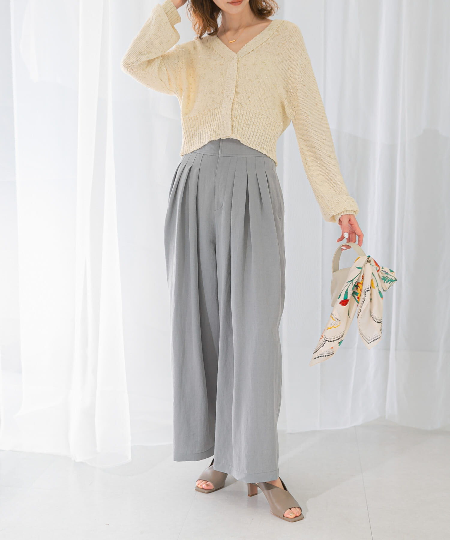 URBAN RESEARCH ROSSO「ライトタックパンツ」|その他|ライトグレー