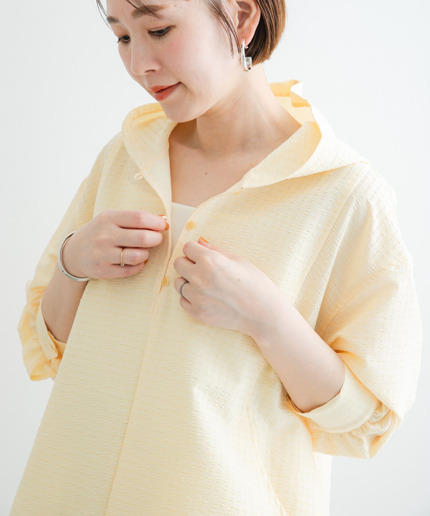 URBAN RESEARCH ROSSO「F by ROSSO　サッカーストレッチアノラック」|ノーカラーコート|