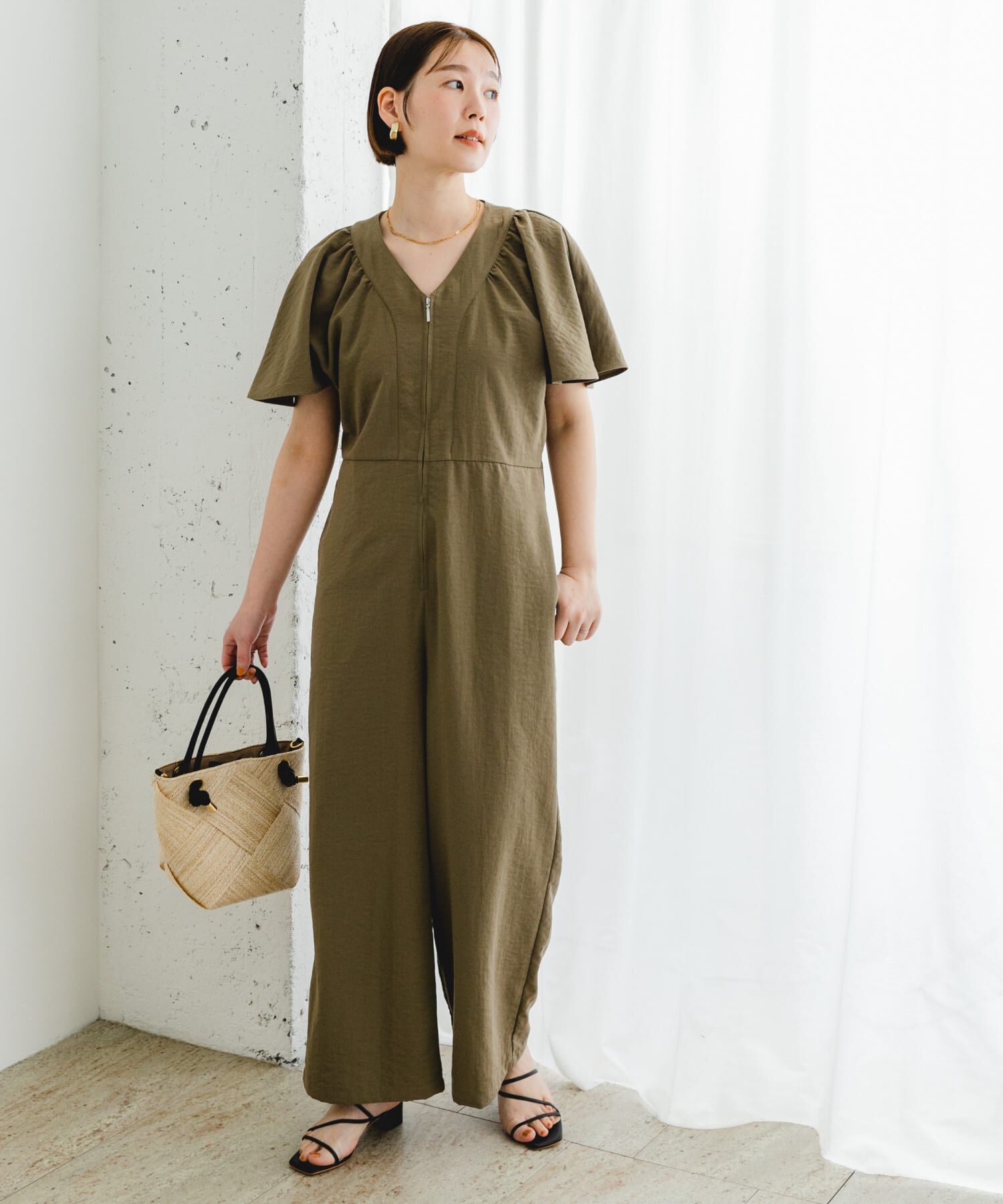 URBAN RESEARCH ROSSO「F by ROSSO　フレアスリーブオールインワン」|スカート|