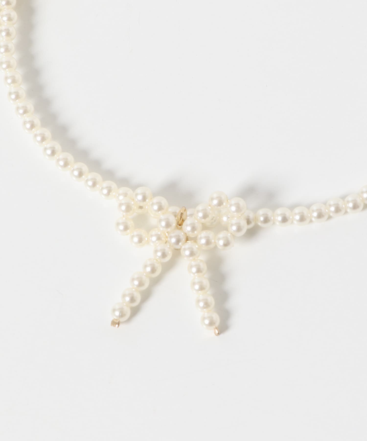 URBAN RESEARCH ROSSO「リボンパールショートネックレス」|ネックレス|