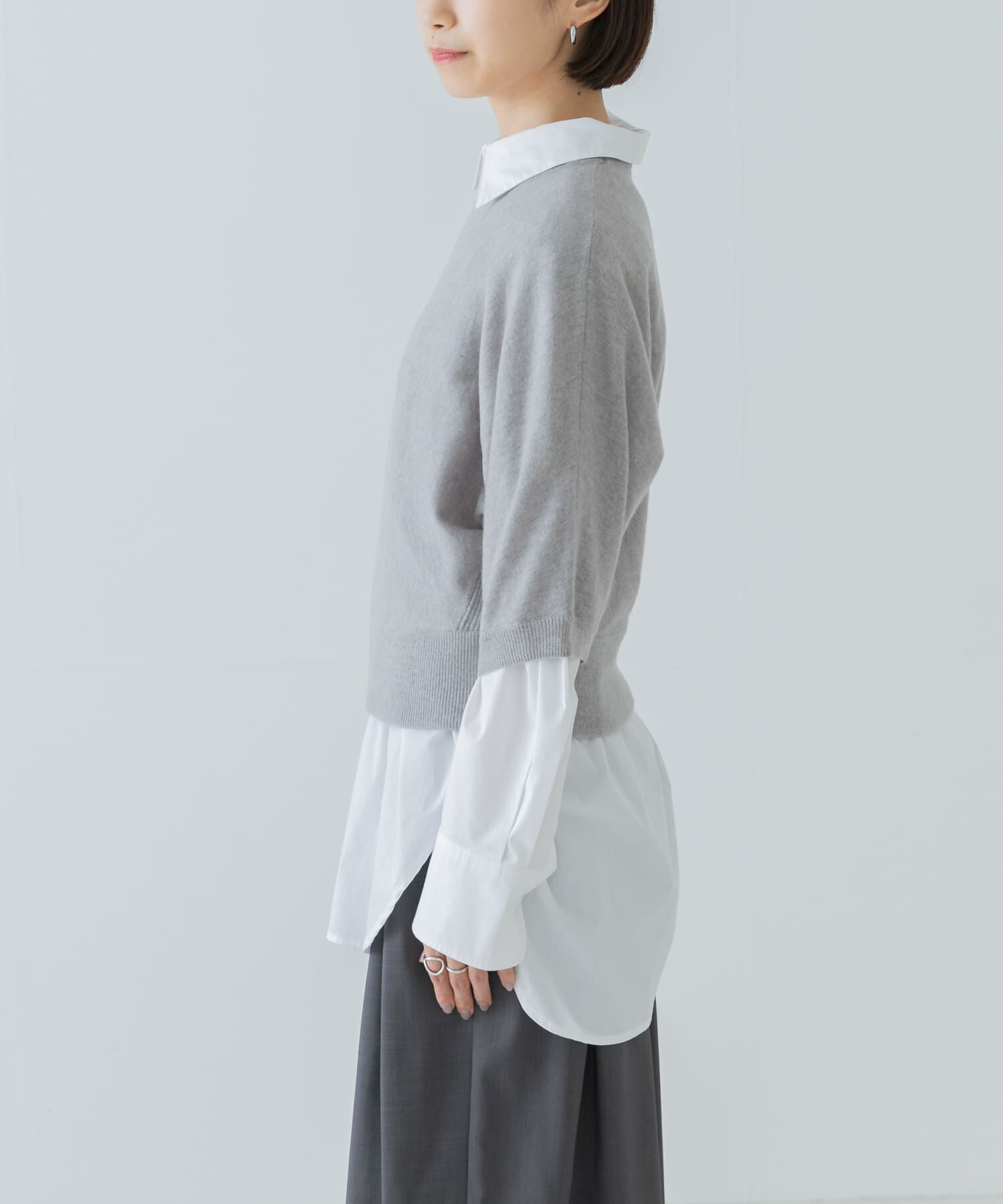 URBAN RESEARCH「ウールハーフスリーブドルマンニット」|ニット・セーター|