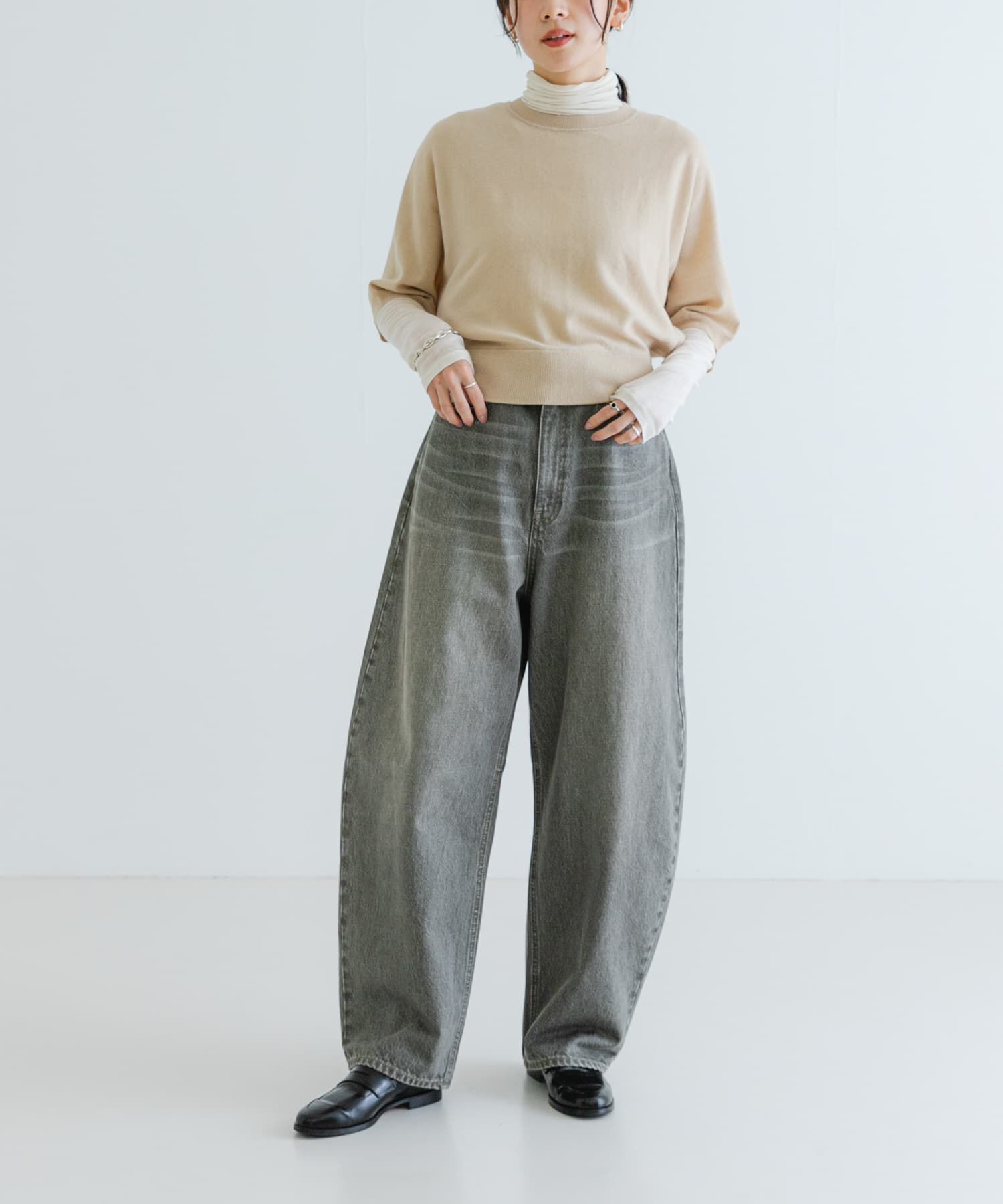 URBAN RESEARCH「ウールハーフスリーブドルマンニット」|ニット・セーター|