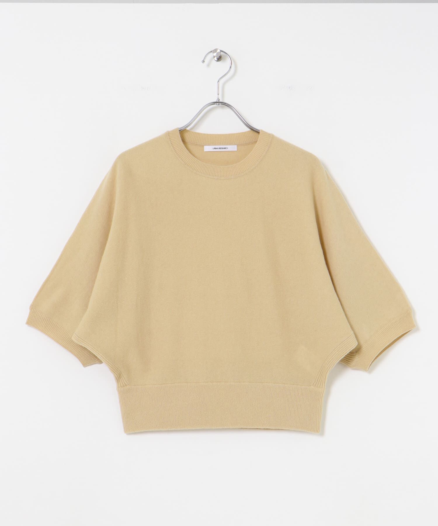 URBAN RESEARCH「ウールハーフスリーブドルマンニット」|ニット・セーター|