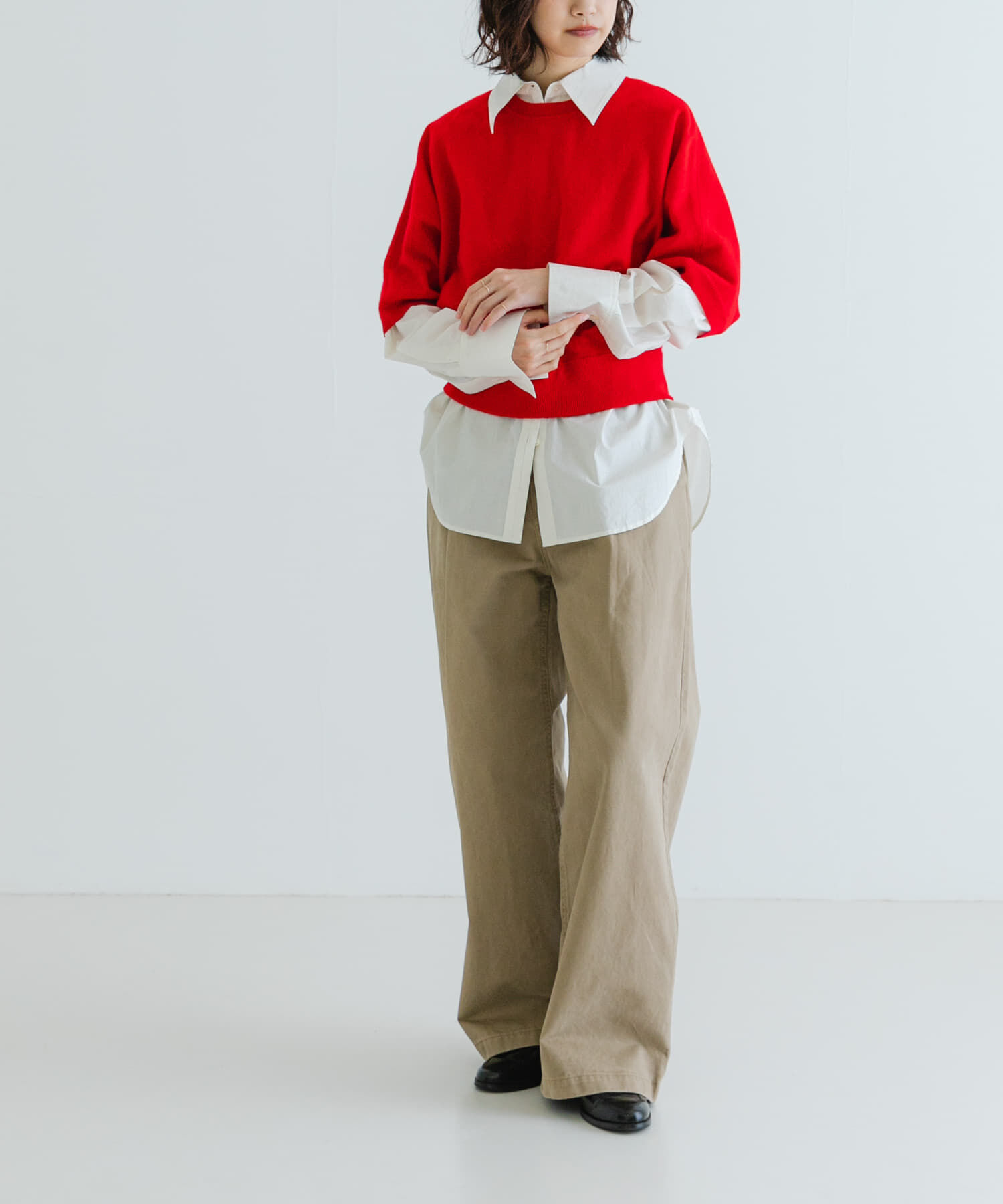 URBAN RESEARCH「ウールハーフスリーブドルマンニット」|ニット・セーター|