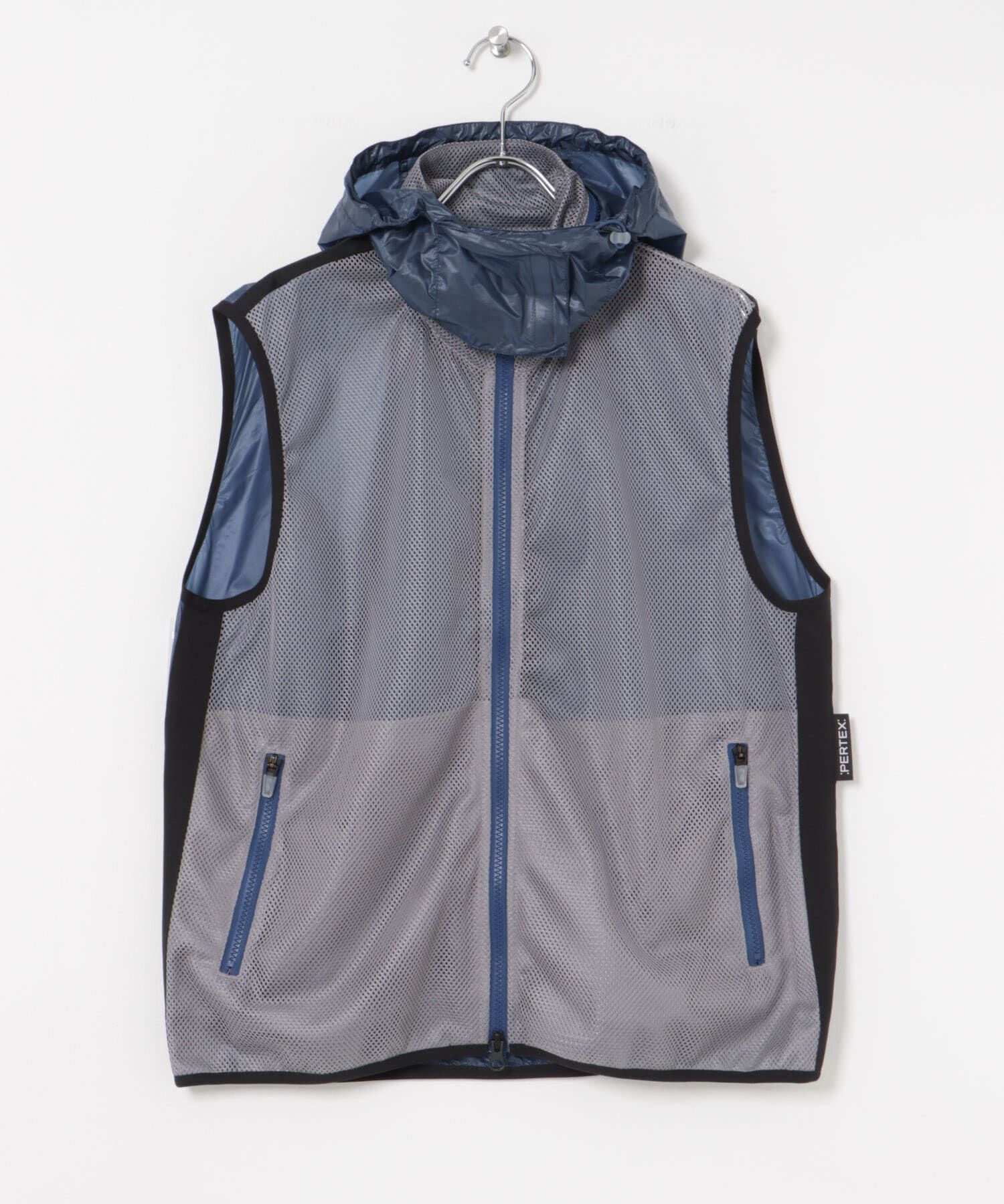 URBAN RESEARCH「MARMOT CAPITAL　PERTEX FLONT MESH VEST」|ノーカラーコート|