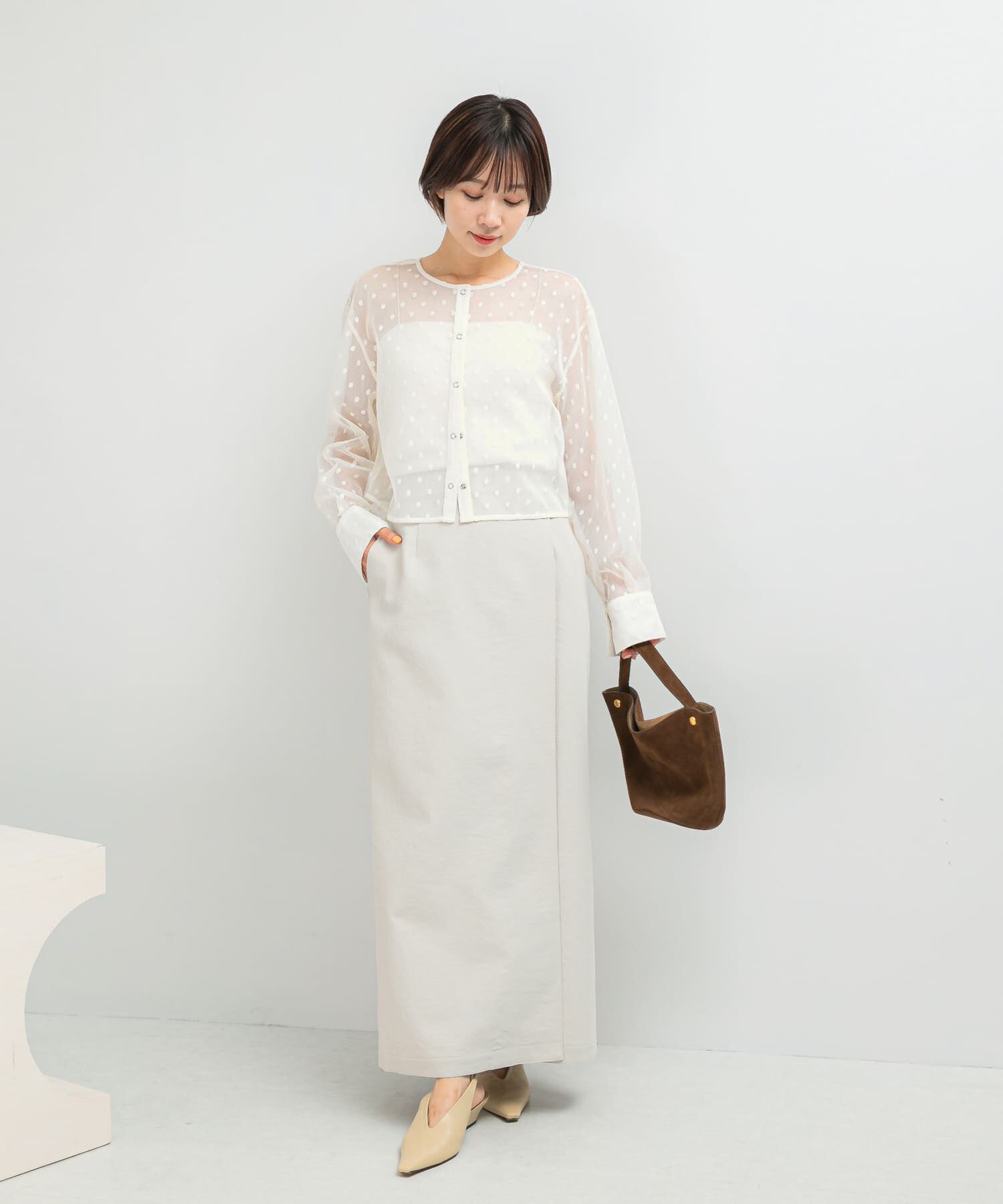 URBAN RESEARCH ROSSO「UVカットストレートタックスカート」|スカート|