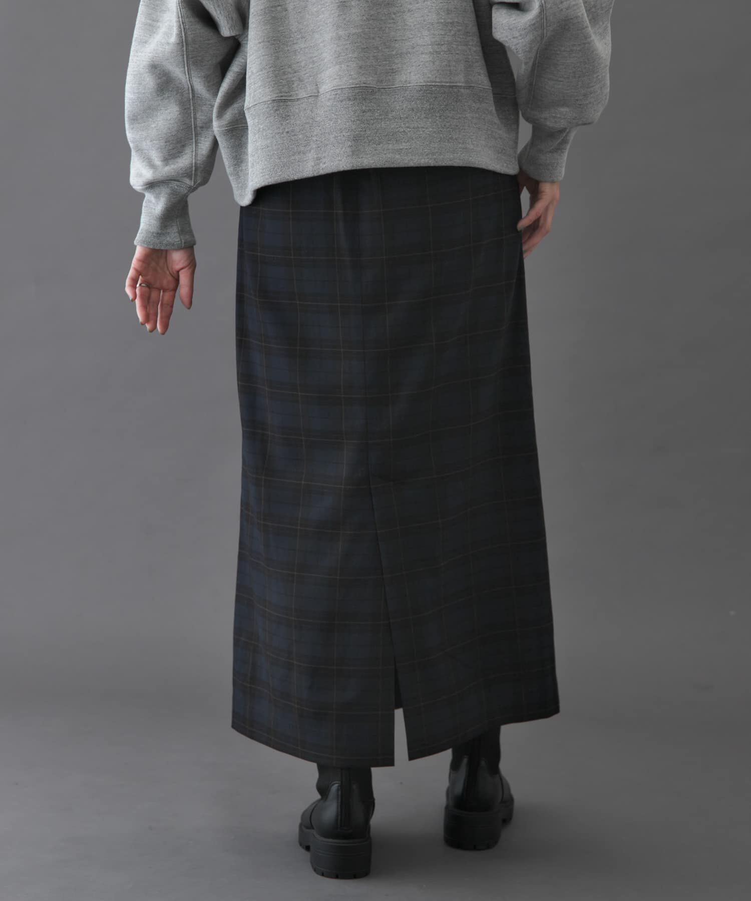 URBAN RESEARCH DOORS「FORK&SPOON　チェックストレートスカート」|スカート|