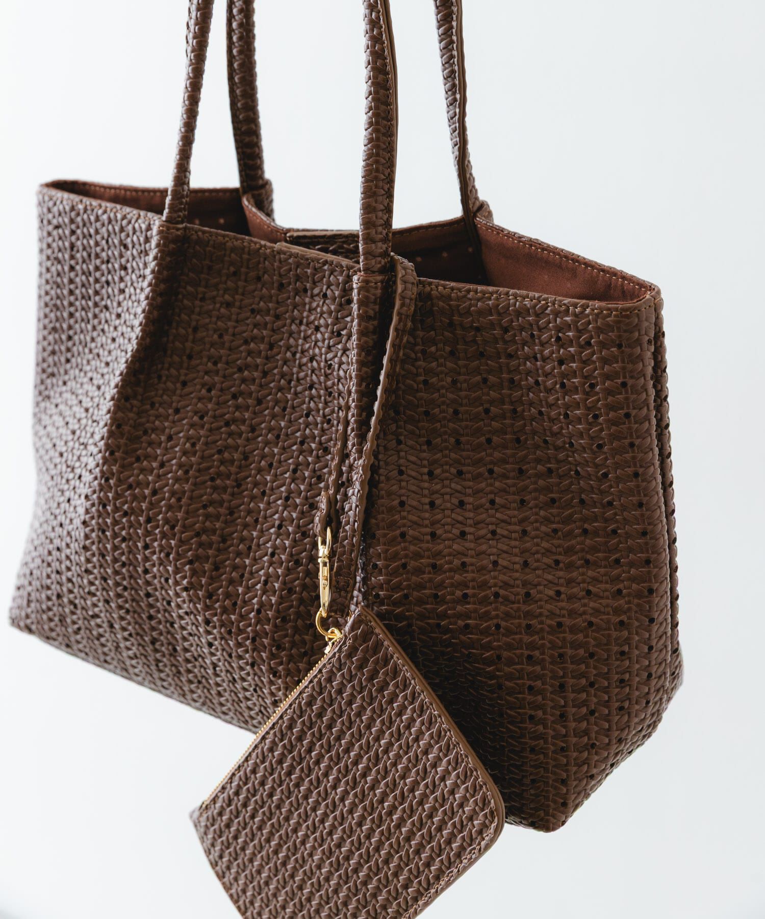 RODE SKO「ポーチ付パンチングミドルトートバッグ」|トートバッグ|