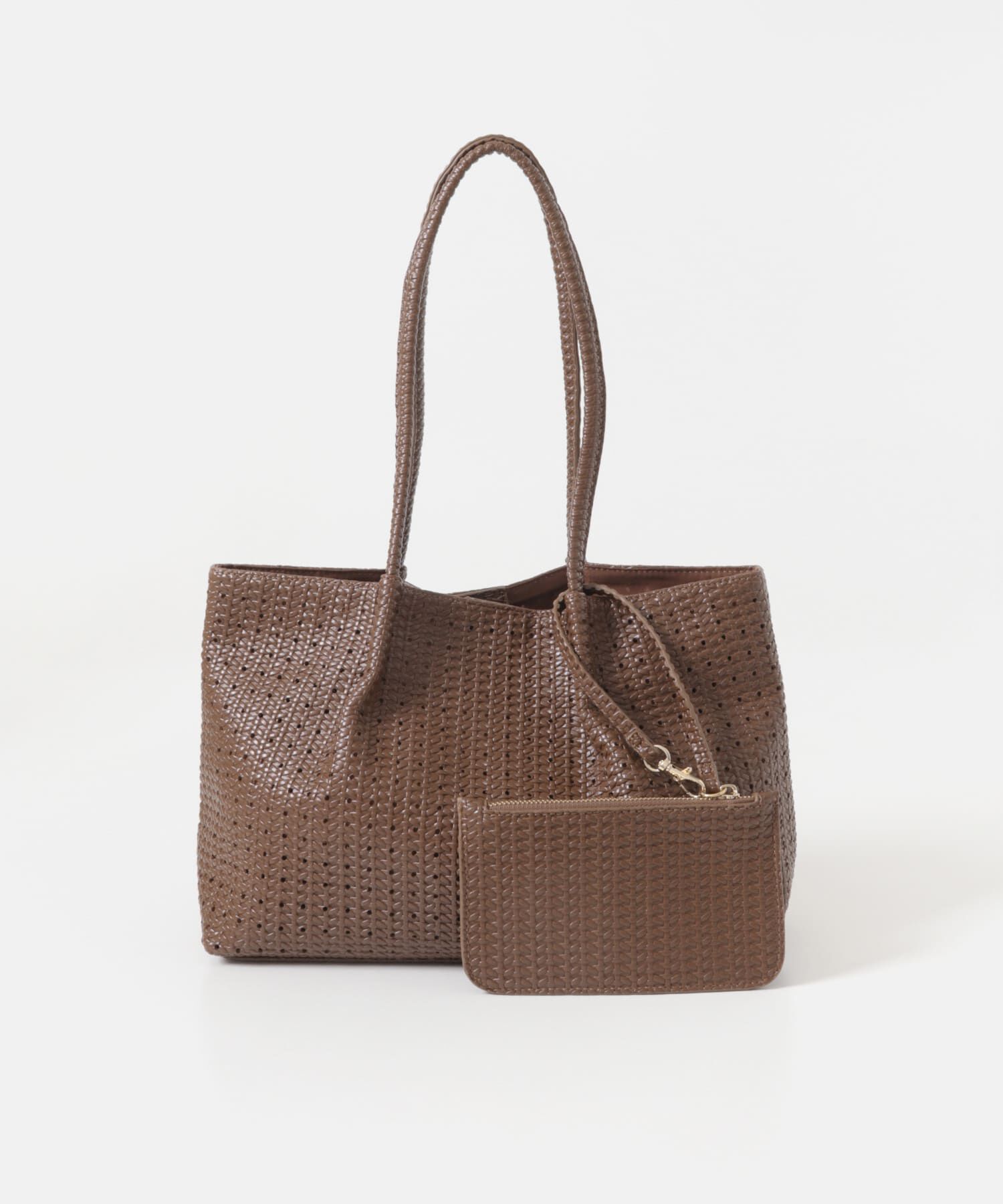 RODE SKO「ポーチ付パンチングミドルトートバッグ」|トートバッグ|