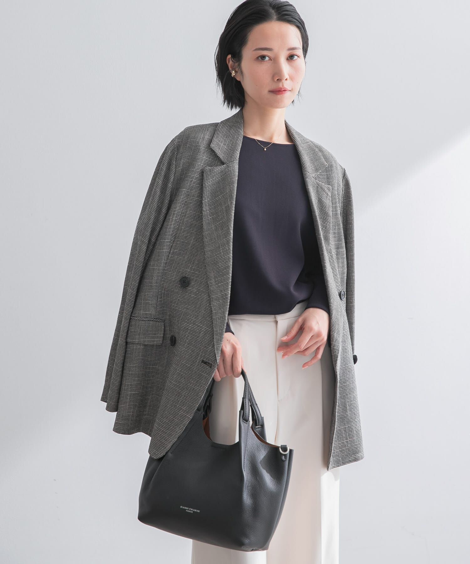 URBAN RESEARCH ROSSO「ストレッチジョーゼットブラウス」|シャツ・ブラウス|