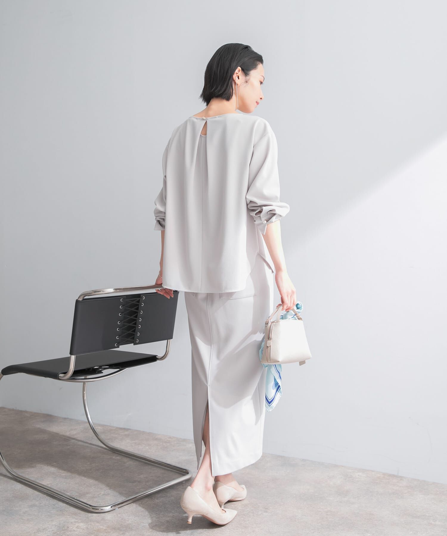 URBAN RESEARCH ROSSO「ストレッチジョーゼットスカート」|スカート|