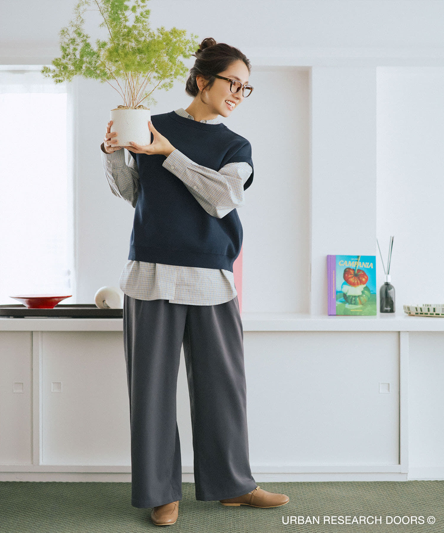 URBAN RESEARCH DOORS「『仁村紗和さん着用』『UR TECH Renew Knit』2WAYベスト」|ベスト・ジレ|