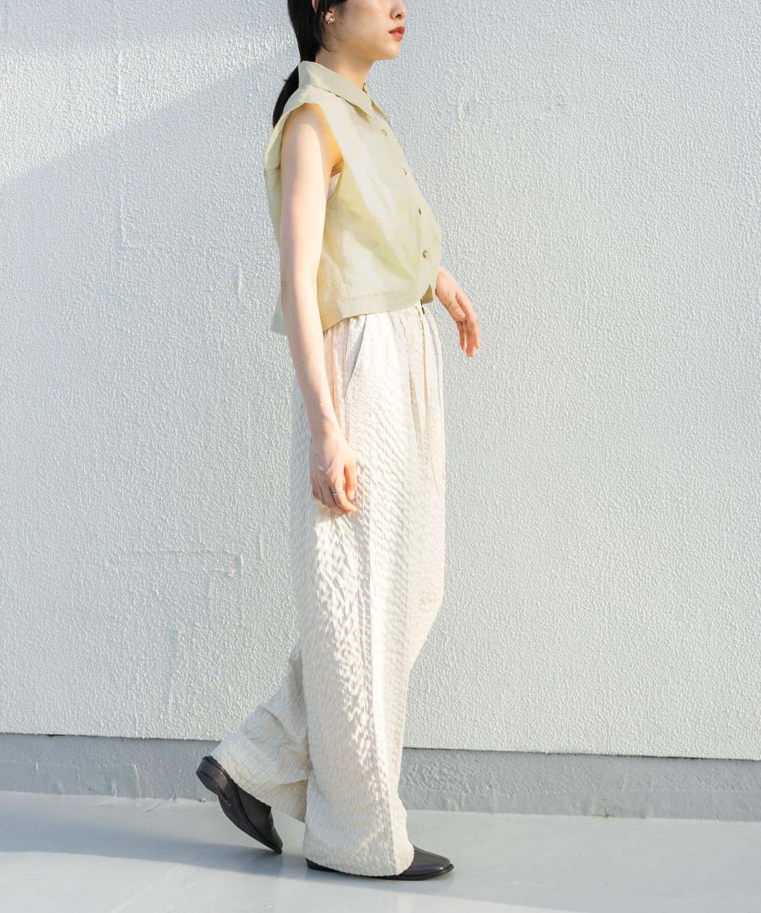  「ショルダータックコンパクトシャツ」|シャツ・ブラウス|