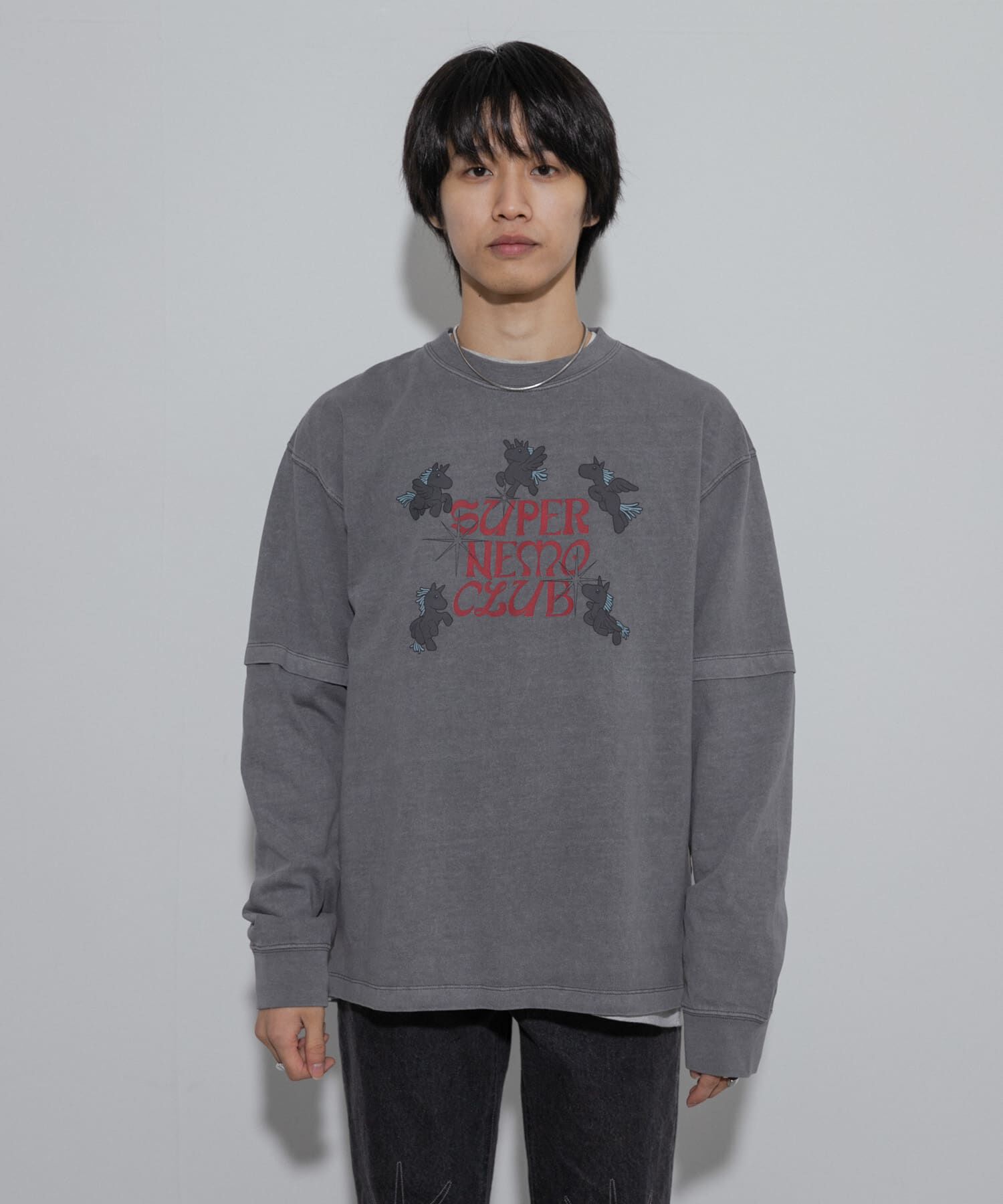 SENSE OF PLACE by URBAN RESEARCH「『別注』SHUHEI KOKI&times;SENSE OF PLACE　フェイクレイヤードTシャツ」|Tシャツ・カットソー|