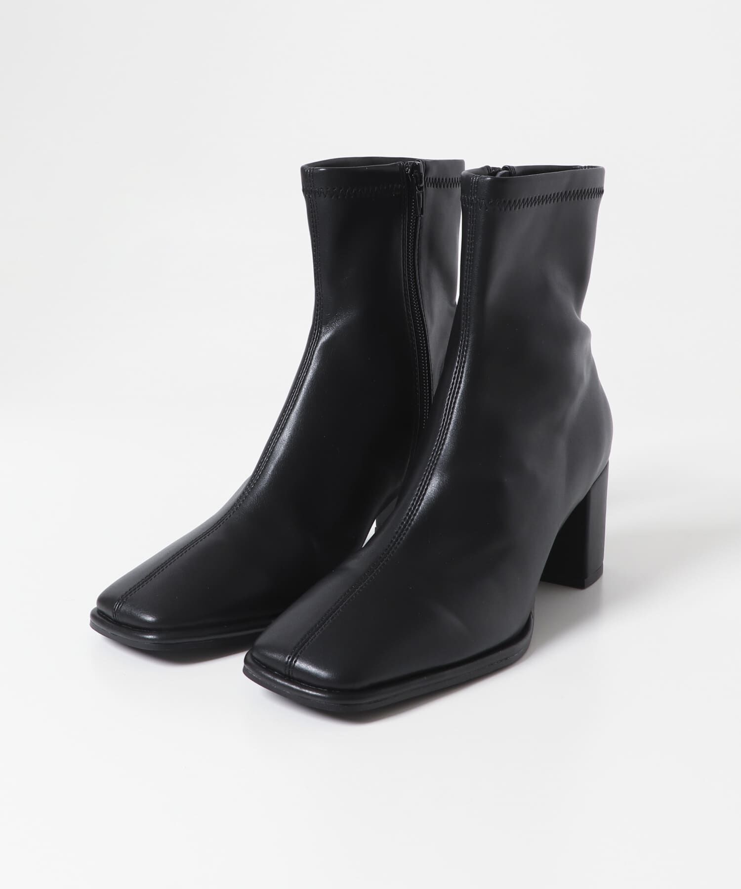 SENSE OF PLACE by URBAN RESEARCH「『消臭』スクエアトウセンターシームストレッチブーツ」|ショートブーツ|