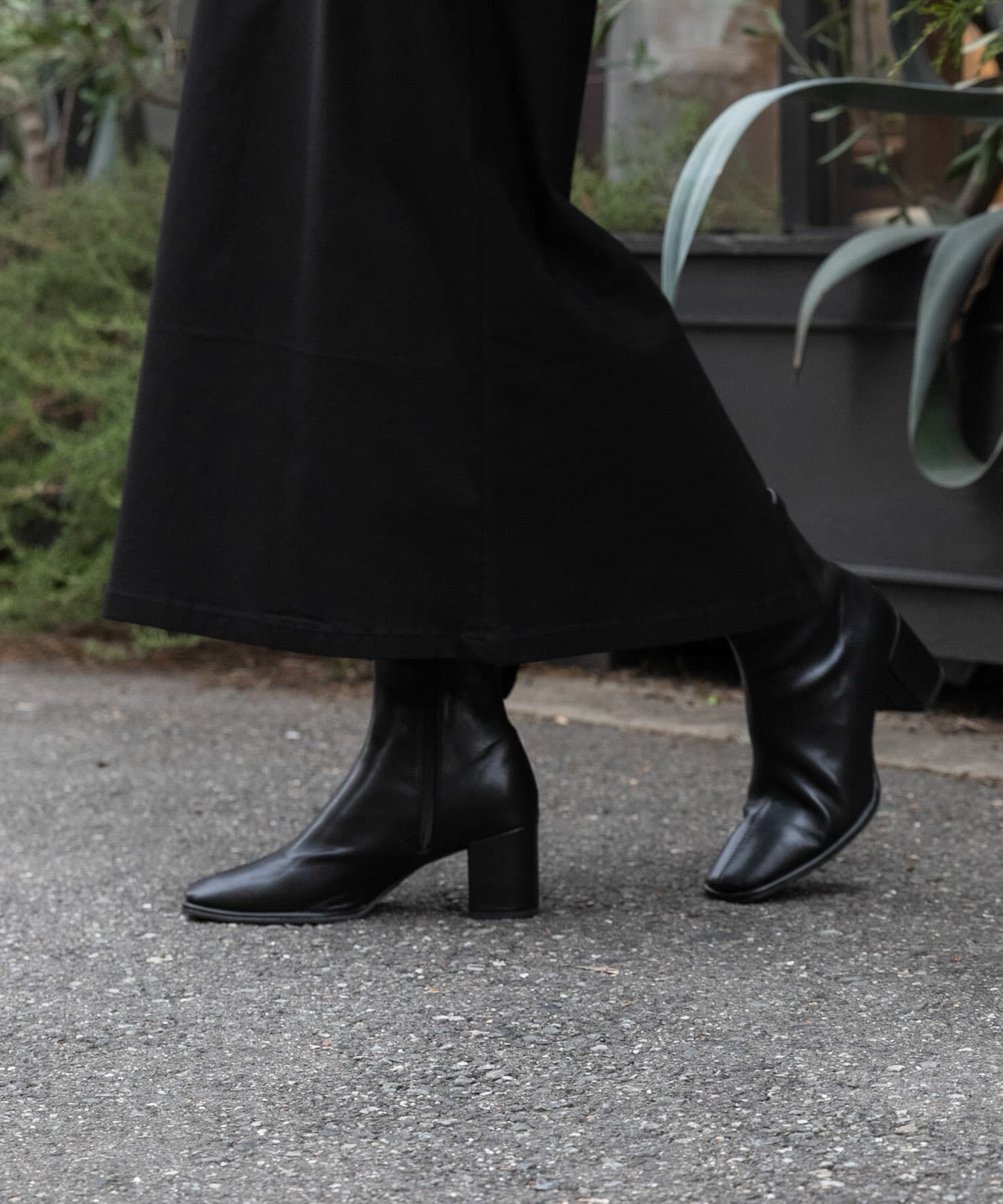 SENSE OF PLACE by URBAN RESEARCH「『消臭』スクエアトウセンターシームストレッチブーツ」|ショートブーツ|