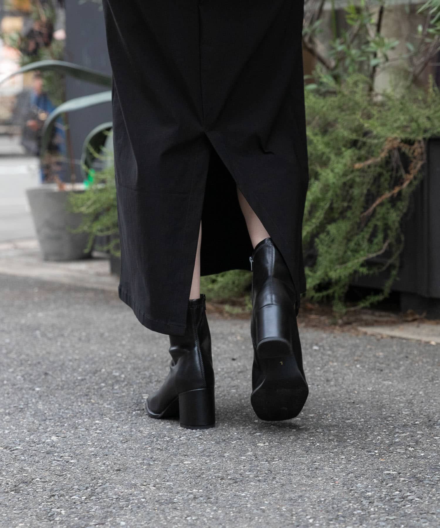 SENSE OF PLACE by URBAN RESEARCH「『消臭』スクエアトウセンターシームストレッチブーツ」|ショートブーツ|