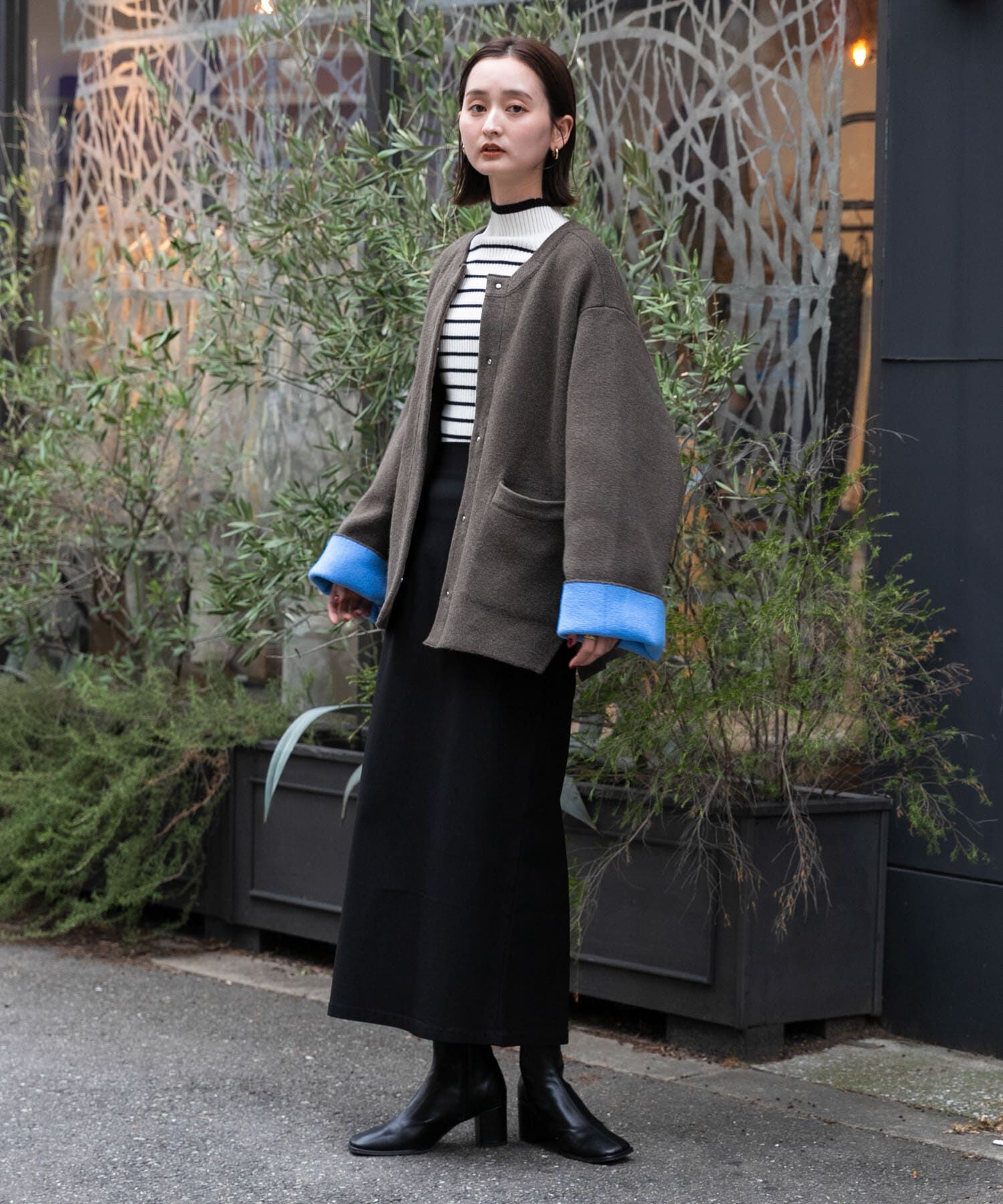 SENSE OF PLACE by URBAN RESEARCH「『消臭』スクエアトウセンターシームストレッチブーツ」|ショートブーツ|