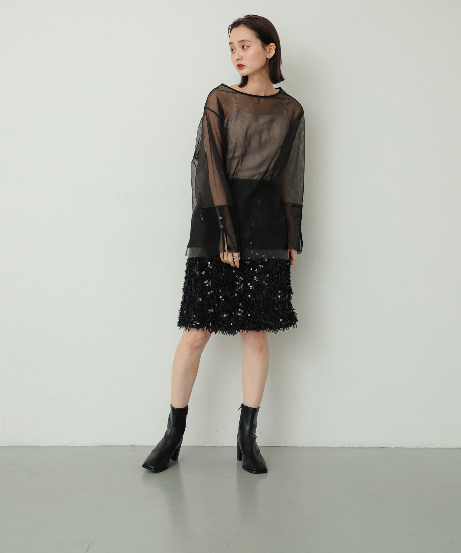 SENSE OF PLACE by URBAN RESEARCH「『消臭』スクエアトウセンターシームストレッチブーツ」|ショートブーツ|