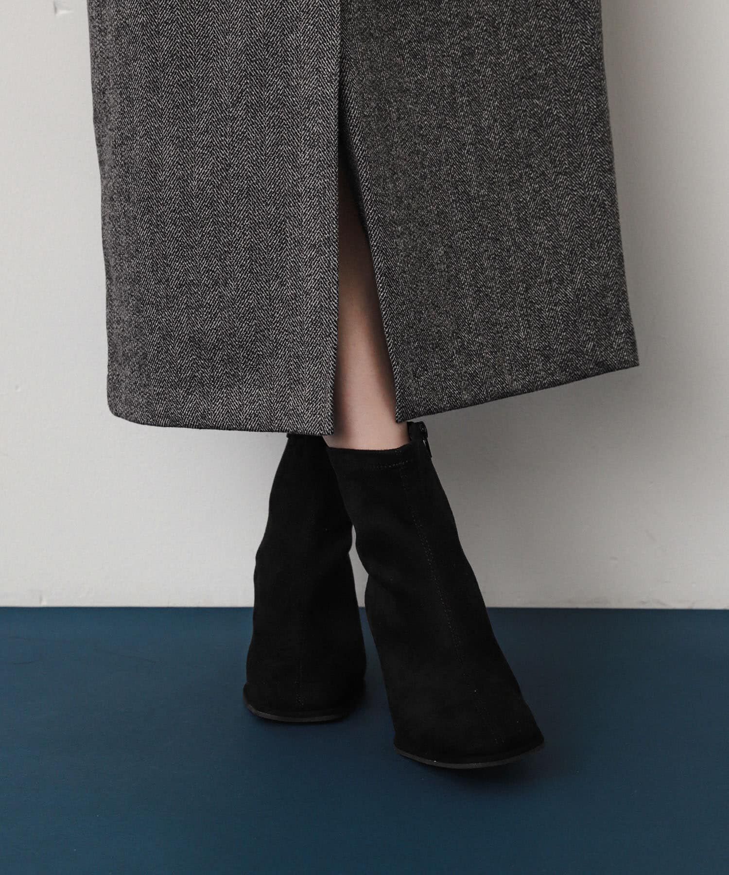 SENSE OF PLACE by URBAN RESEARCH「『消臭』スクエアトウセンターシームストレッチブーツ」|ショートブーツ|