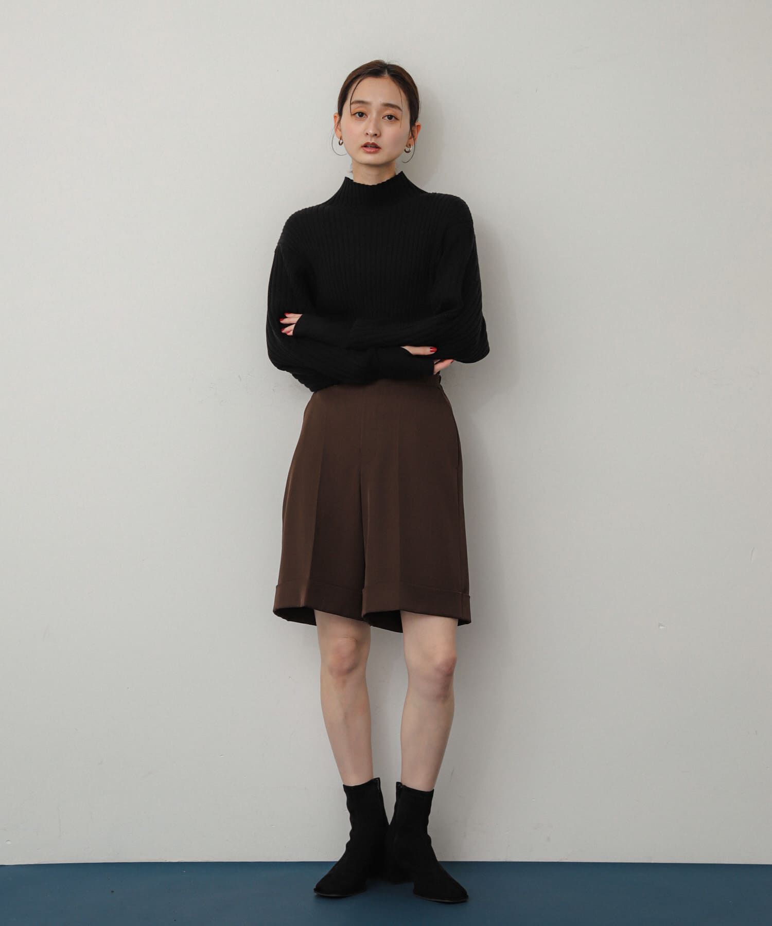 SENSE OF PLACE by URBAN RESEARCH「『消臭』スクエアトウセンターシームストレッチブーツ」|ショートブーツ|