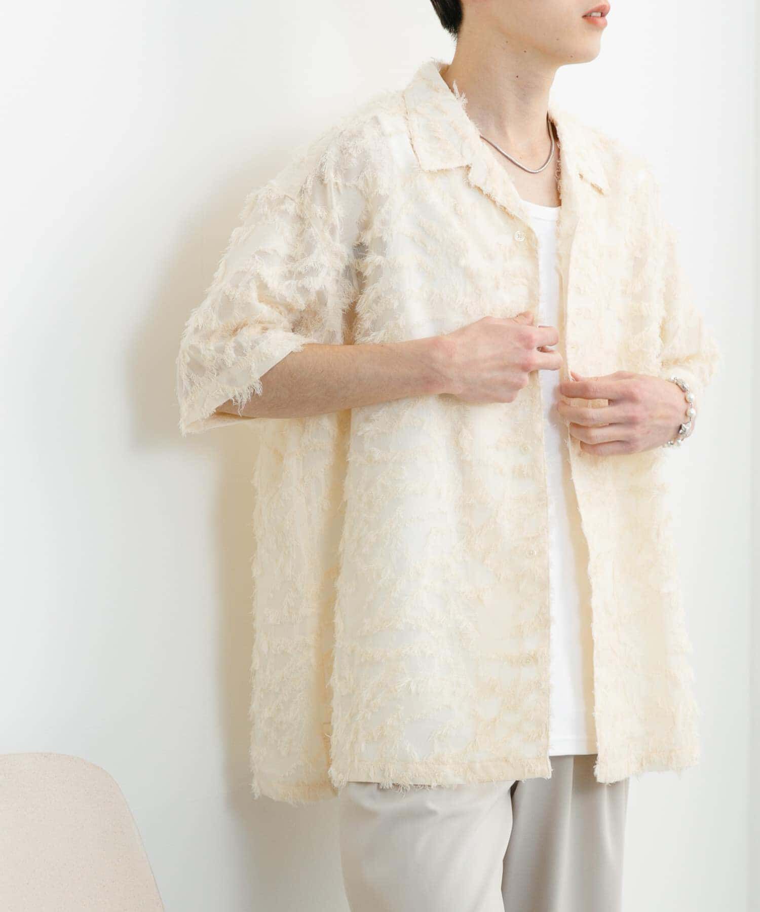 SENSE OF PLACE by URBAN RESEARCH「フリンジジャガードショートスリーブシャツ」|シャツ・ブラウス|