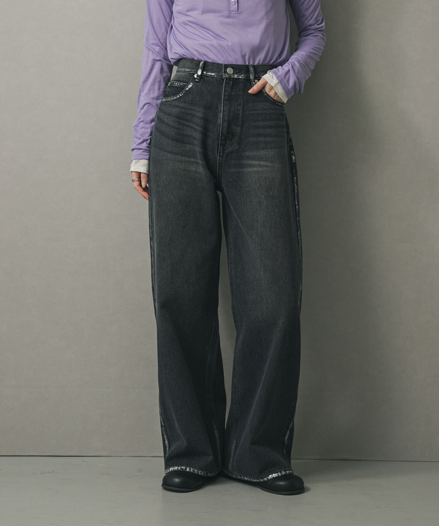 SENSE OF PLACE by URBAN RESEARCH「ハクプリントデニム」|デニム|ブラック