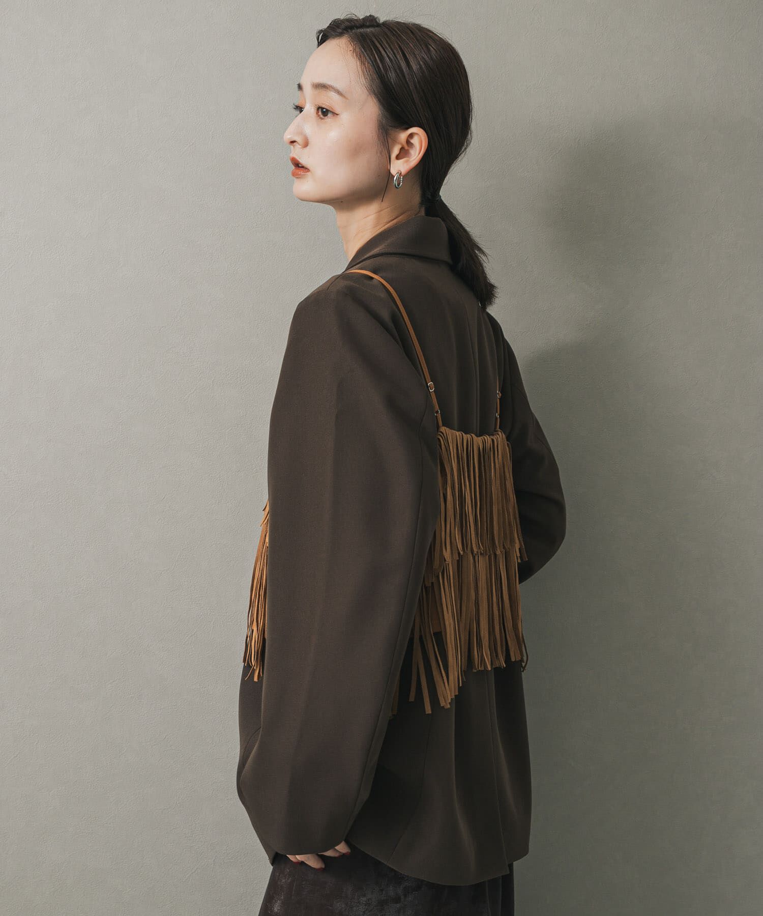 SENSE OF PLACE by URBAN RESEARCH「FSフリンジキャミトップ」|キャミソール|