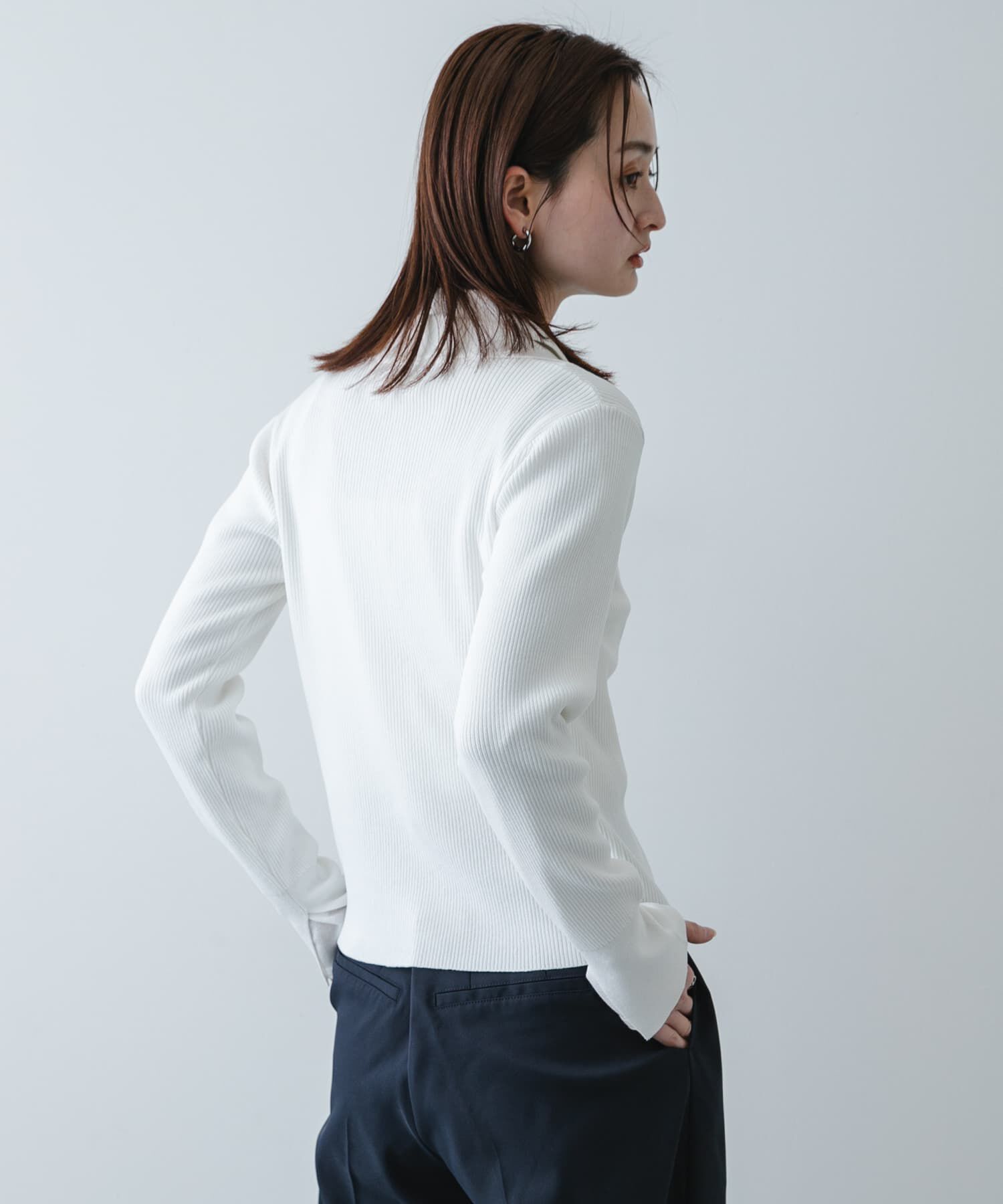 SENSE OF PLACE by URBAN RESEARCH「『一部WEB限定ｶﾗｰ』『洗濯可』ﾒﾀﾙﾎﾞﾀﾝｴﾘﾂｷｺﾝﾊﾟｸﾄｶ 」|カーディガン|