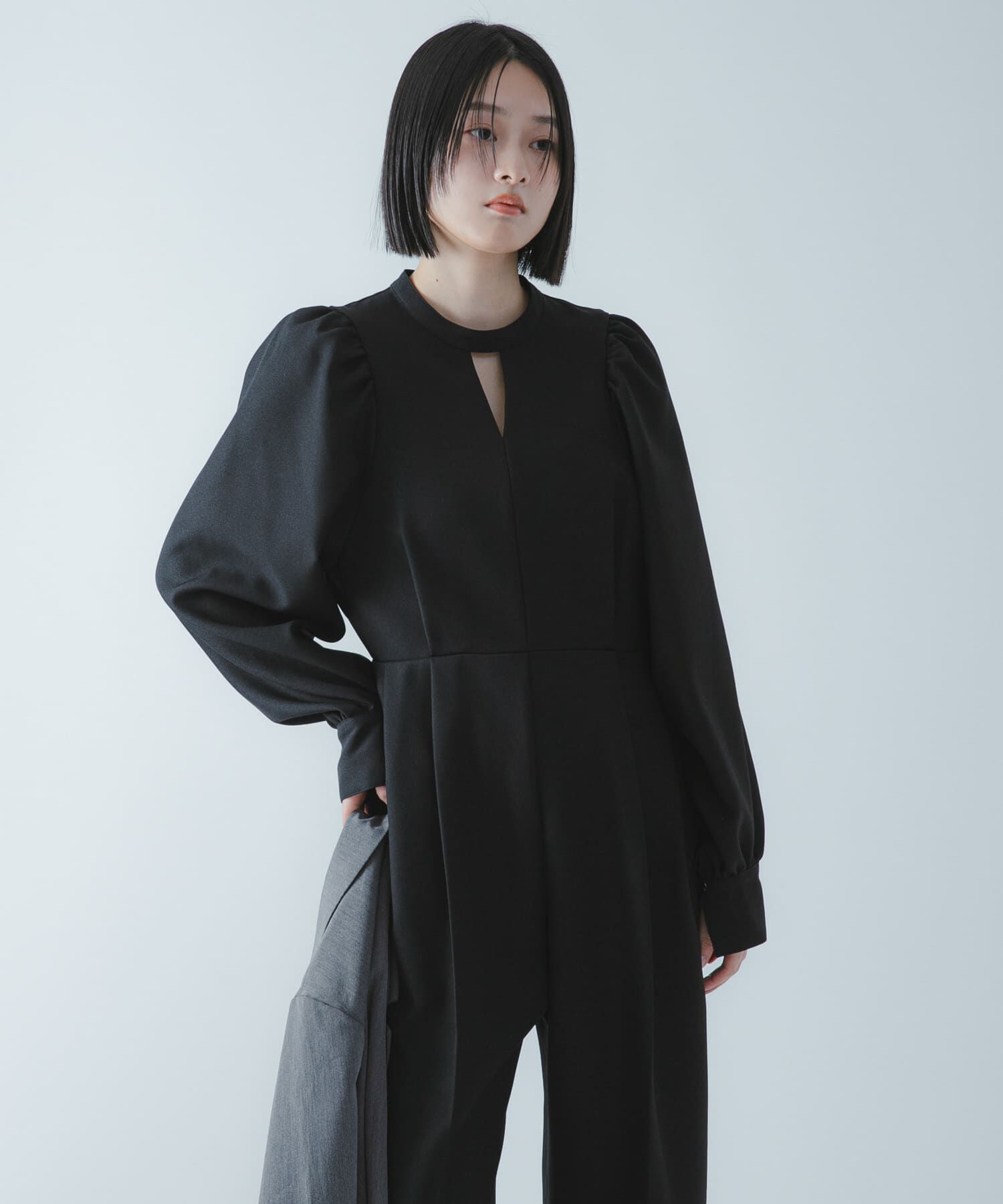 SENSE OF PLACE by URBAN RESEARCH「『撥水/防花粉』SKINProofパフショルダーオールインワン」|ワンピース|