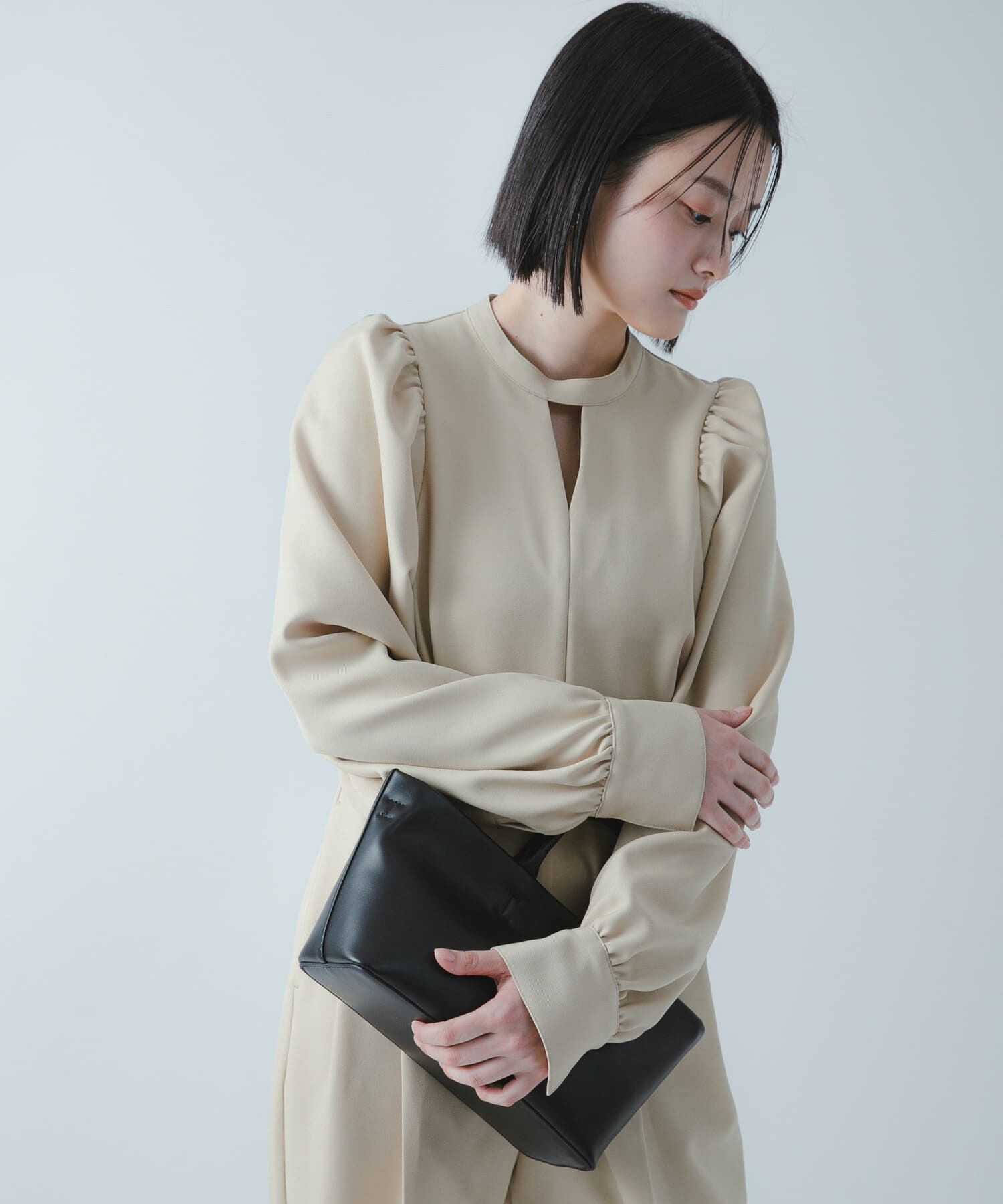 SENSE OF PLACE by URBAN RESEARCH「『撥水/防花粉』SKINProofパフショルダーオールインワン」|ワンピース|