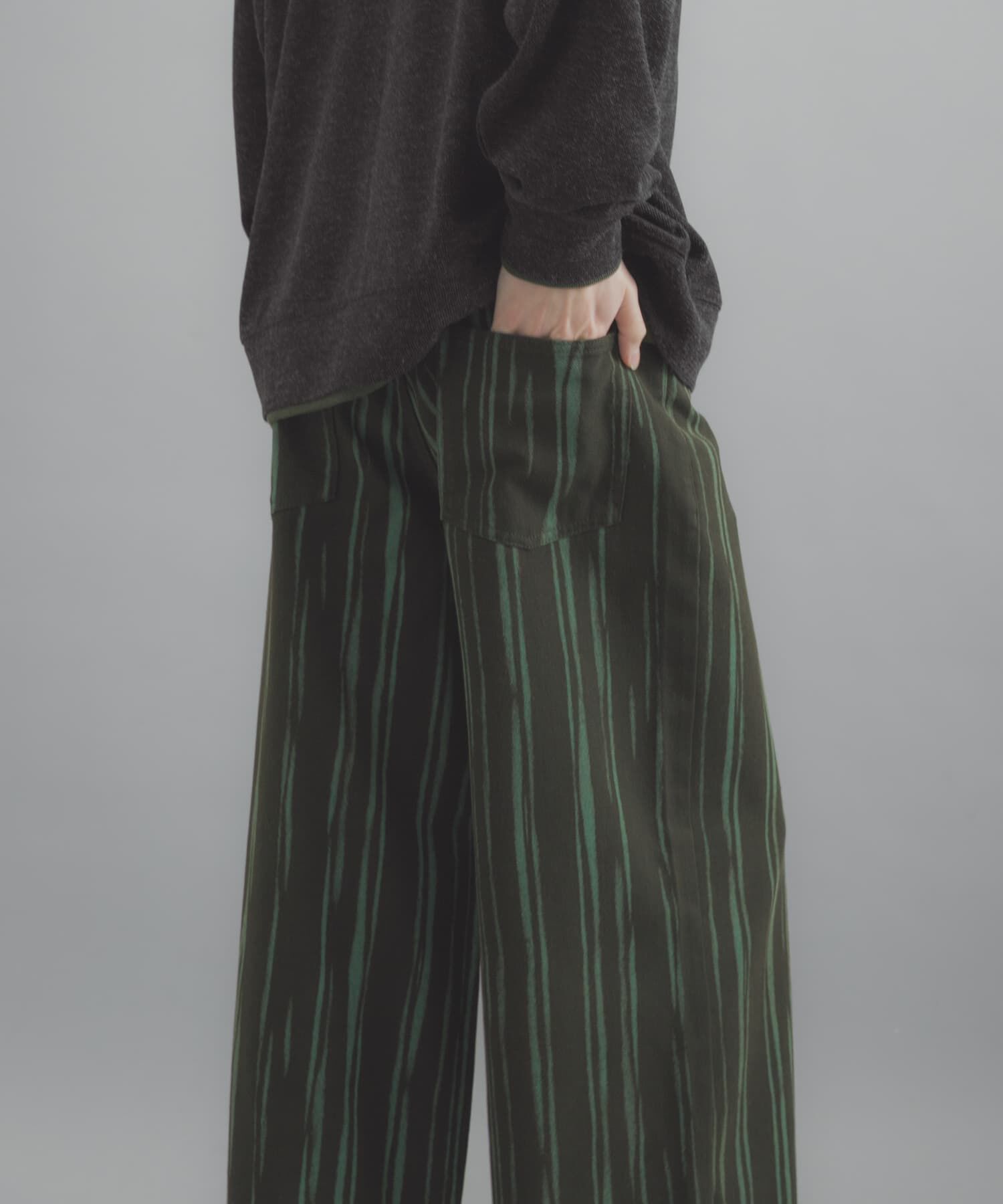 SENSE OF PLACE by URBAN RESEARCH「マーブルプリントワイドデニム」|デニム|