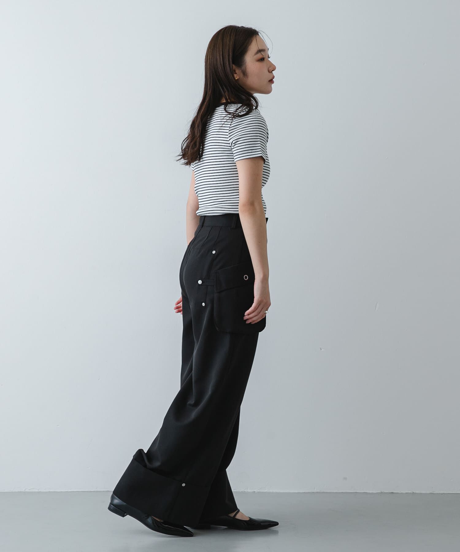 SENSE OF PLACE by URBAN RESEARCH「ラウンドネックリブTシャツ(半袖)」|Tシャツ・カットソー|