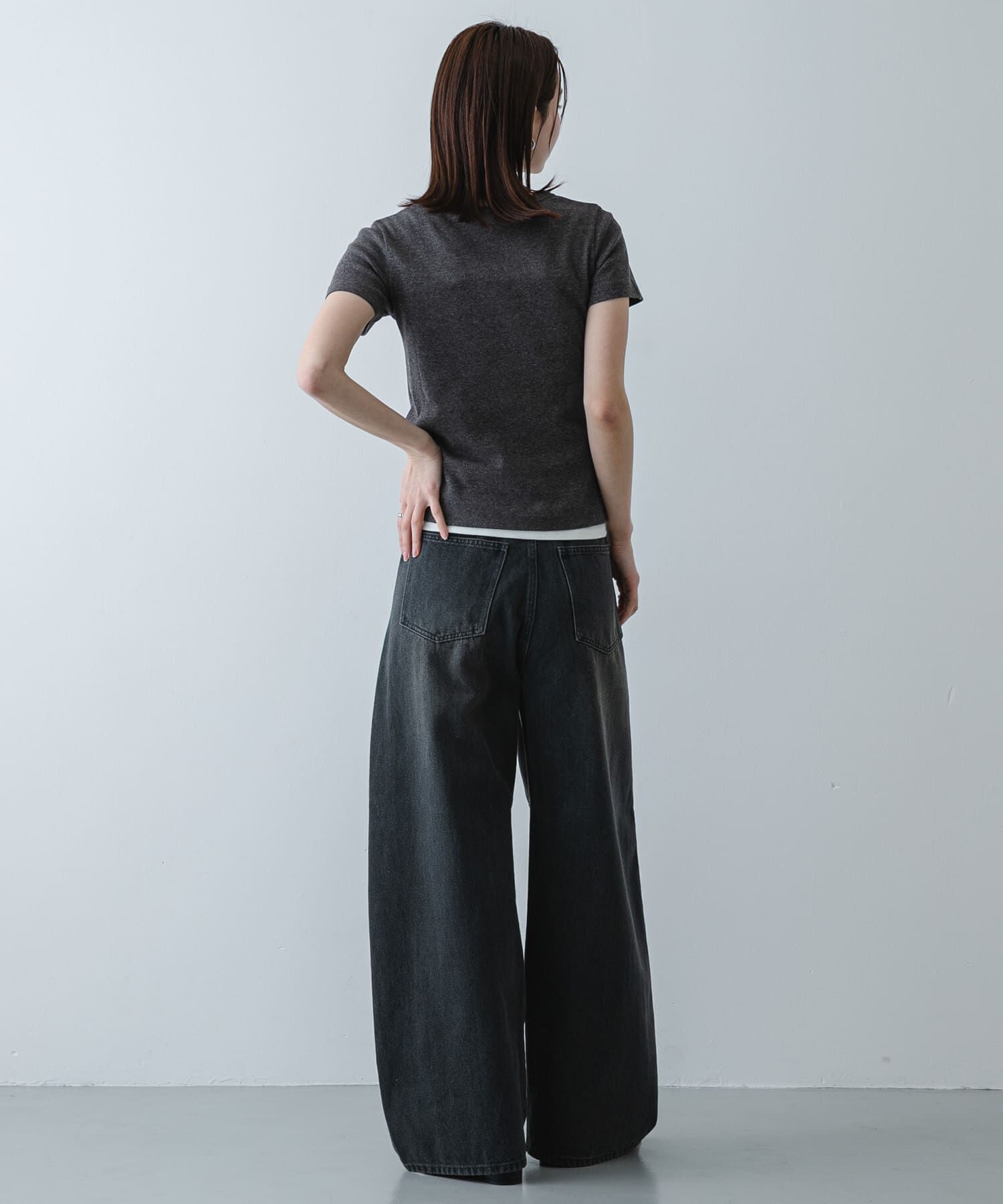 SENSE OF PLACE by URBAN RESEARCH「ラウンドネックリブTシャツ(半袖)」|Tシャツ・カットソー|