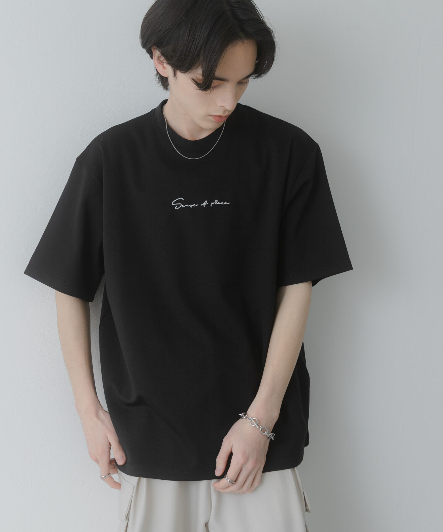 SENSE OF PLACE by URBAN RESEARCH「『一部WEB限定カラー』シシュウポンチショートスリーブTシャツ」|Tシャツ・カットソー|
