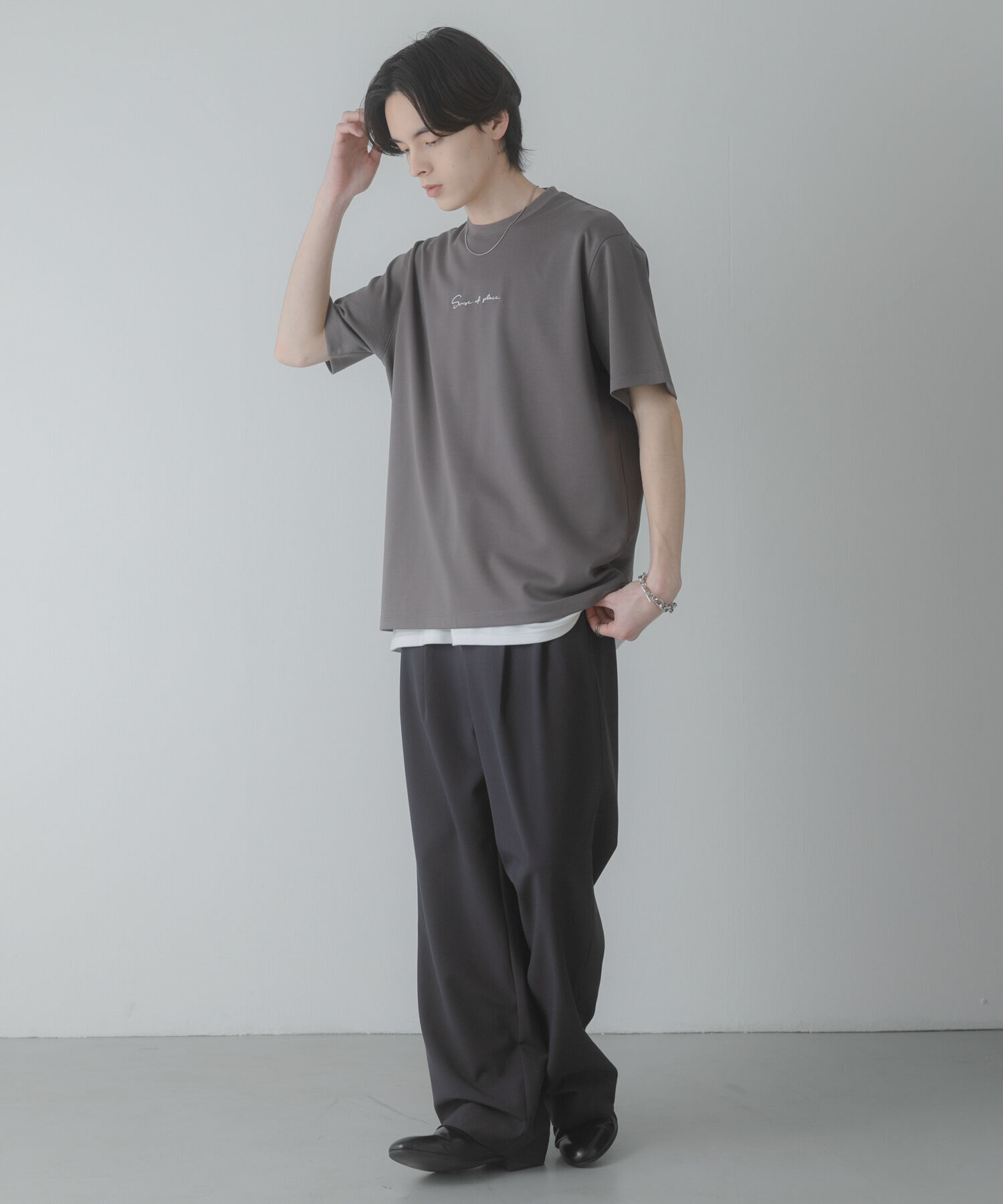 SENSE OF PLACE by URBAN RESEARCH「『一部WEB限定カラー』シシュウポンチショートスリーブTシャツ」|Tシャツ・カットソー|
