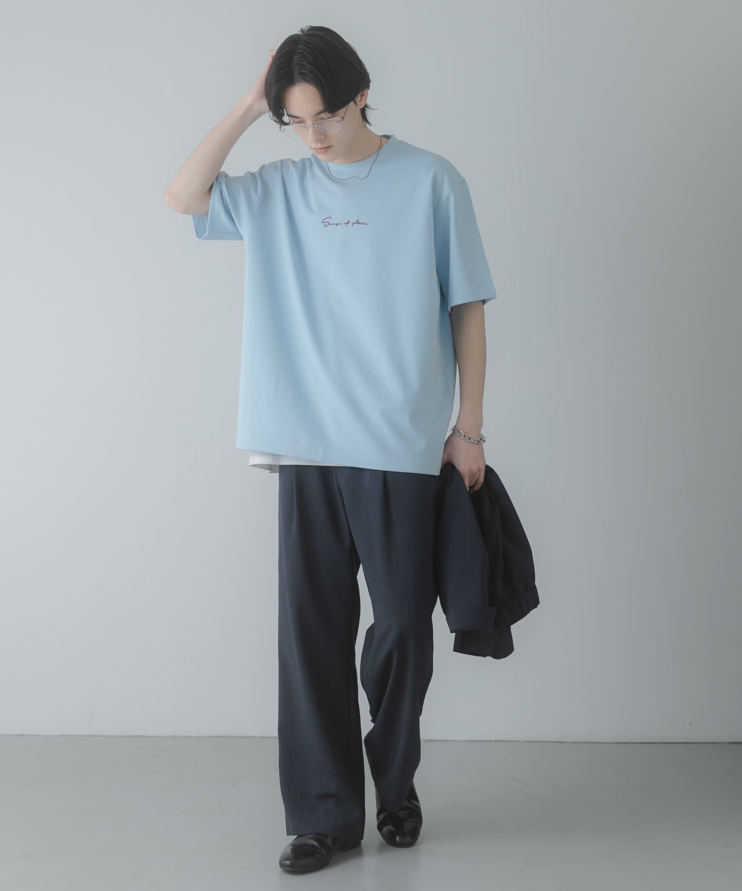 SENSE OF PLACE by URBAN RESEARCH「『一部WEB限定カラー』シシュウポンチショートスリーブTシャツ」|Tシャツ・カットソー|