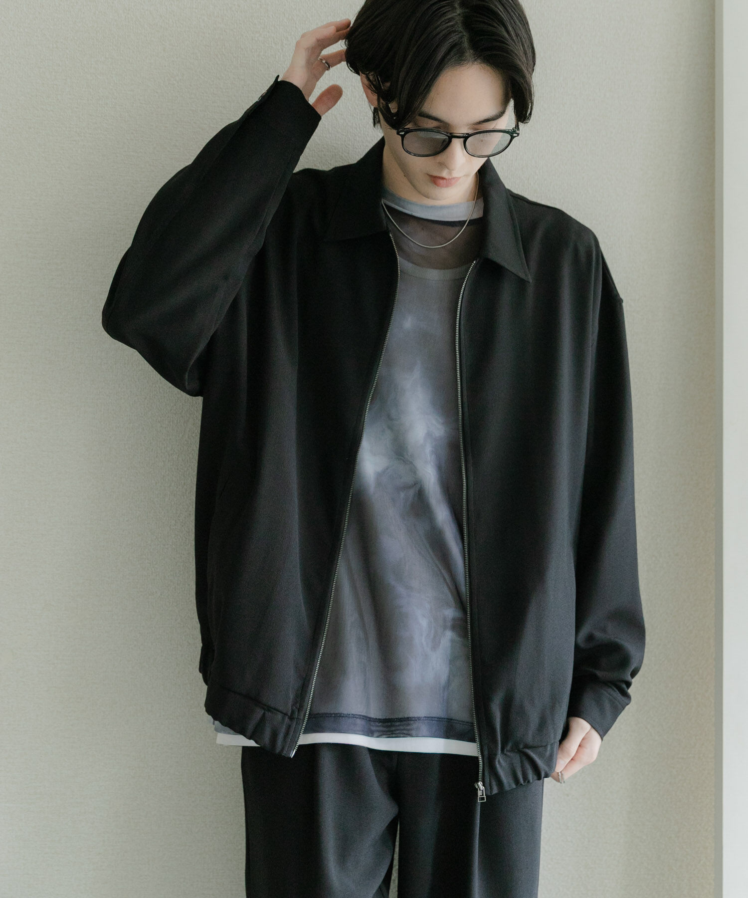 SENSE OF PLACE by URBAN RESEARCH「『UR TECH DRYLUXE』リネンライクジップブルゾン」|ブルゾン・スタジャン|