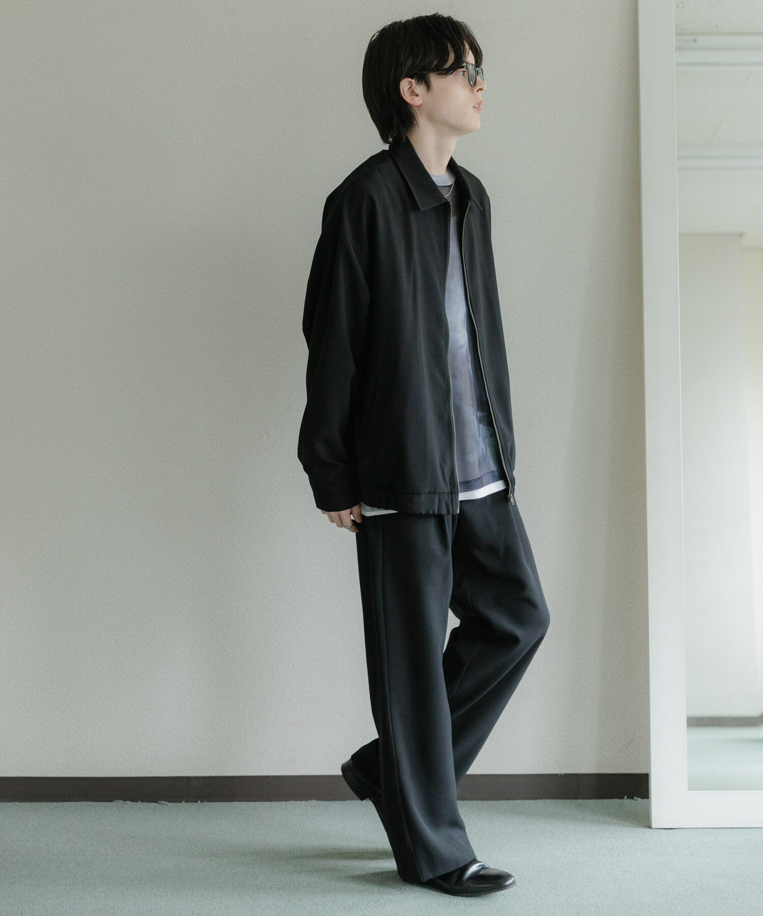 SENSE OF PLACE by URBAN RESEARCH「『UR TECH DRYLUXE』リネンライクジップブルゾン」|ブルゾン・スタジャン|