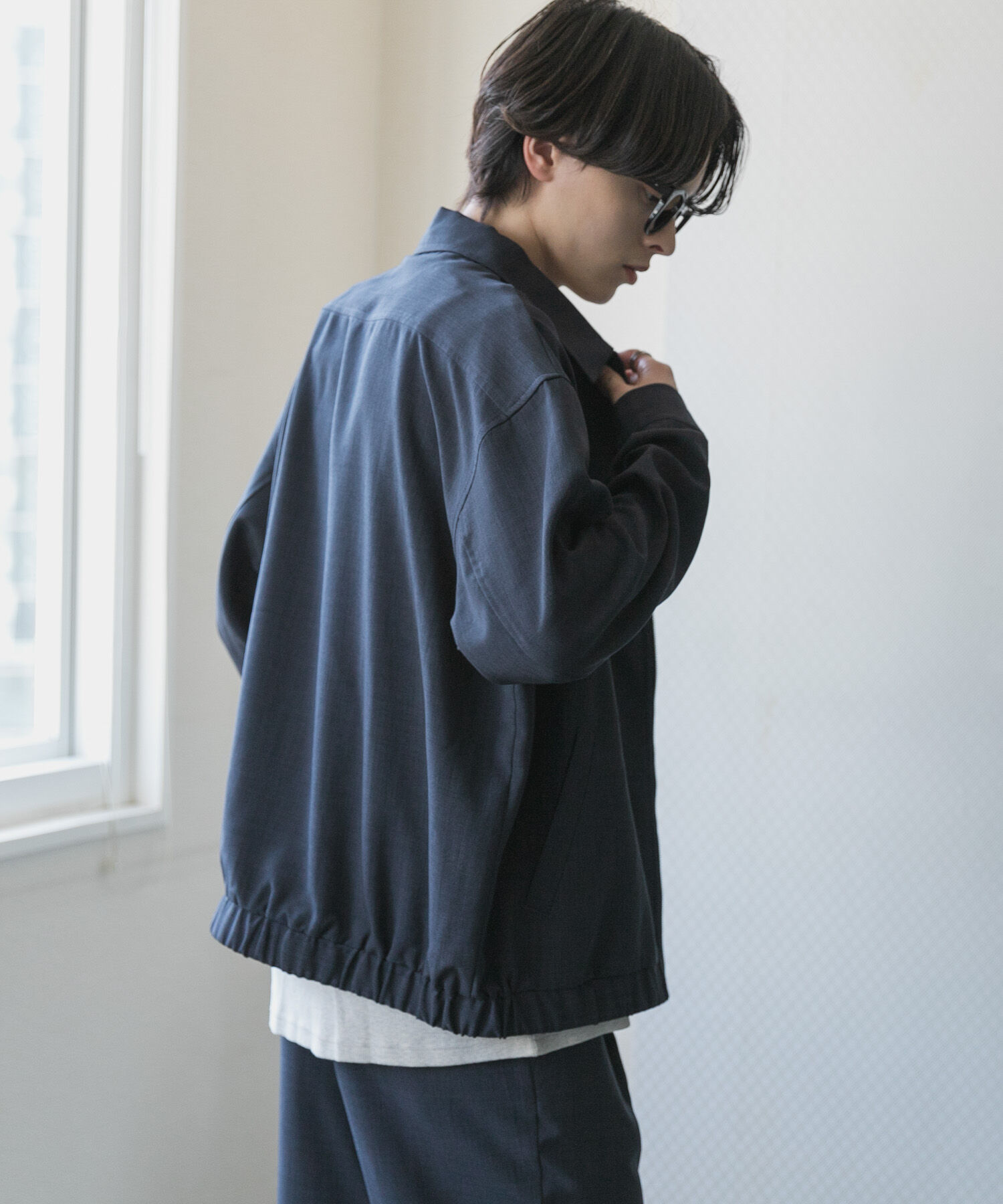 SENSE OF PLACE by URBAN RESEARCH「『UR TECH DRYLUXE』リネンライクジップブルゾン」|ブルゾン・スタジャン|