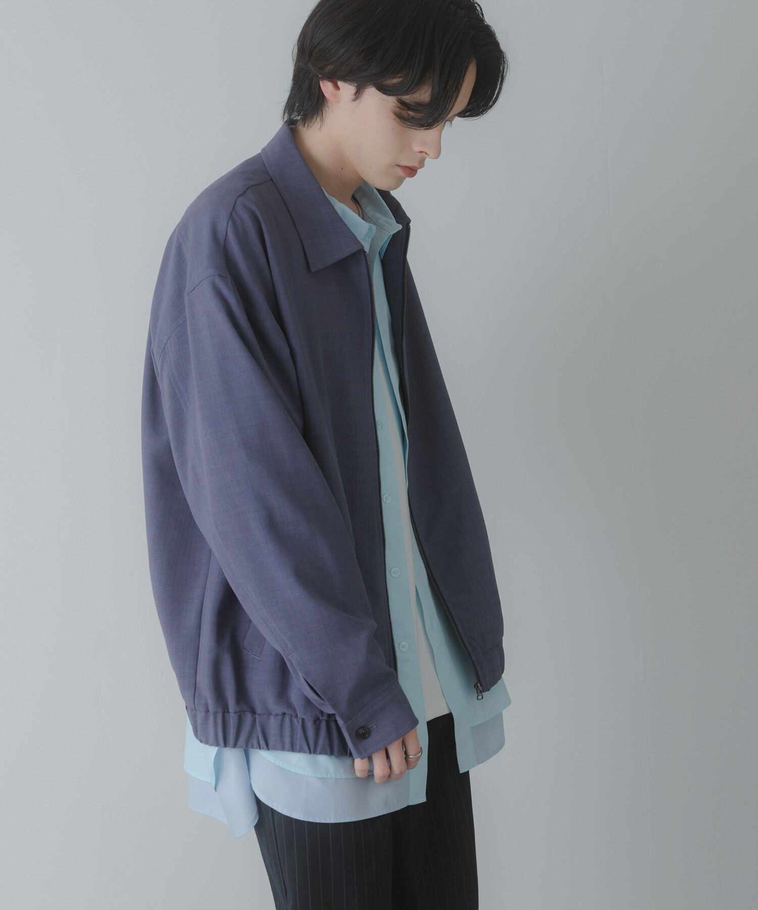 SENSE OF PLACE by URBAN RESEARCH「『UR TECH DRYLUXE』リネンライクジップブルゾン」|ブルゾン・スタジャン|