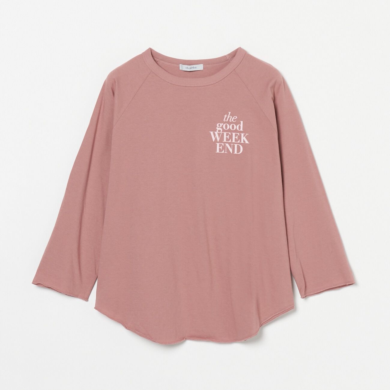 HELIOPOLE「HELIOPOLE LOGO RAGLAN SLEEVE TEE」|Tシャツ・カットソー|ピンク