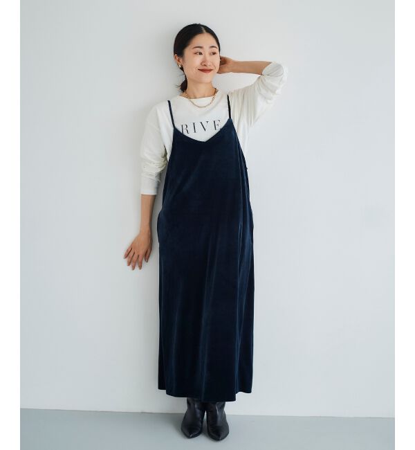 le.coeur blanc「ベロアキャミワンピース」|ワンピース|