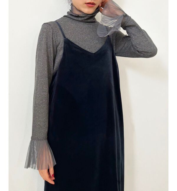 le.coeur blanc「ベロアキャミワンピース」|ワンピース|