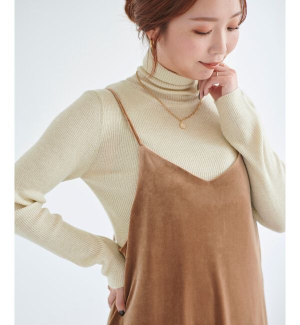 le.coeur blanc「ベロアキャミワンピース」|ワンピース|